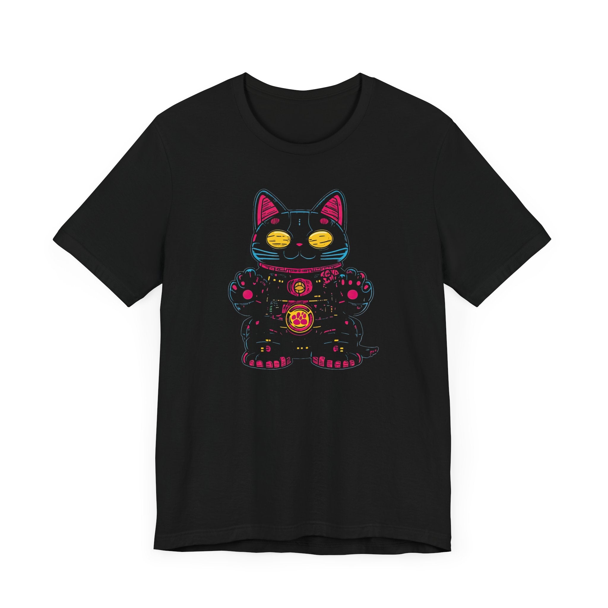 Neon Lucky Cat T-Shirt