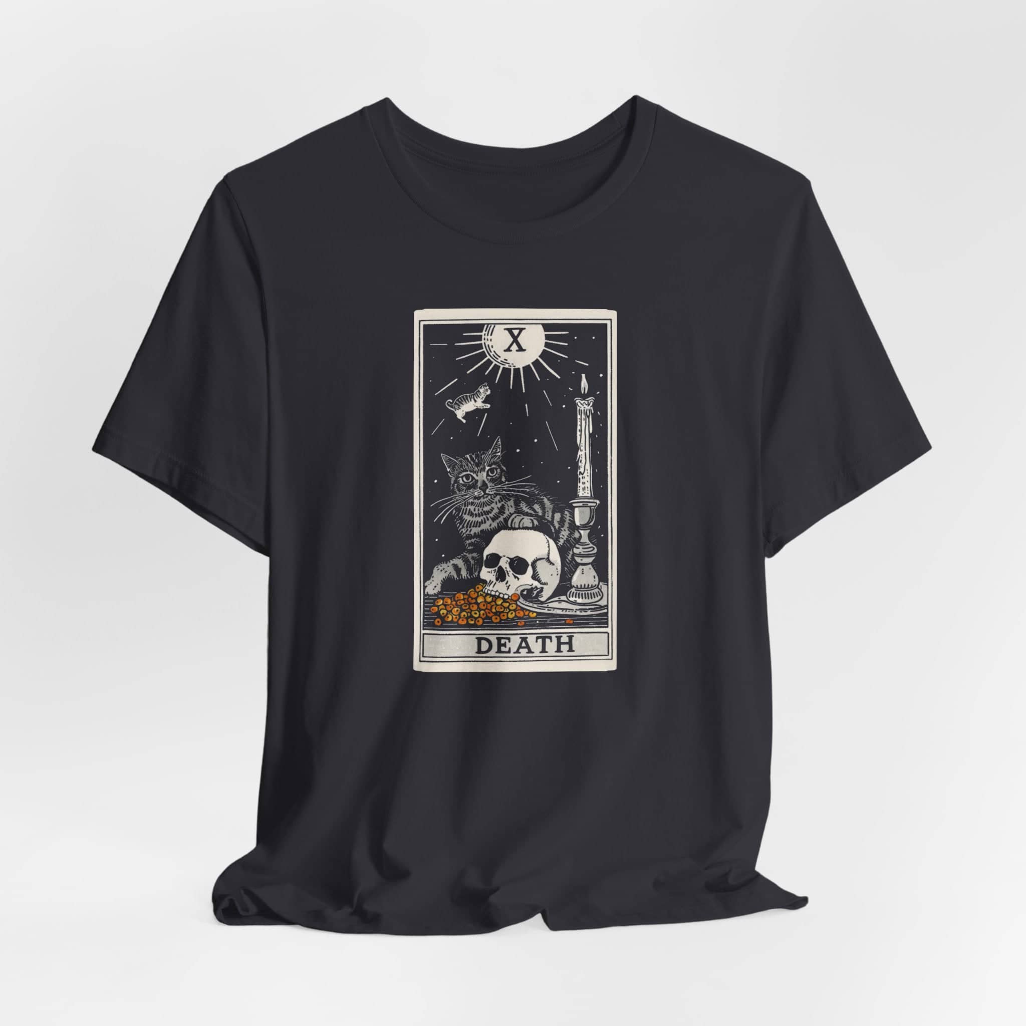 The Death Tarot Cat T-Shirt