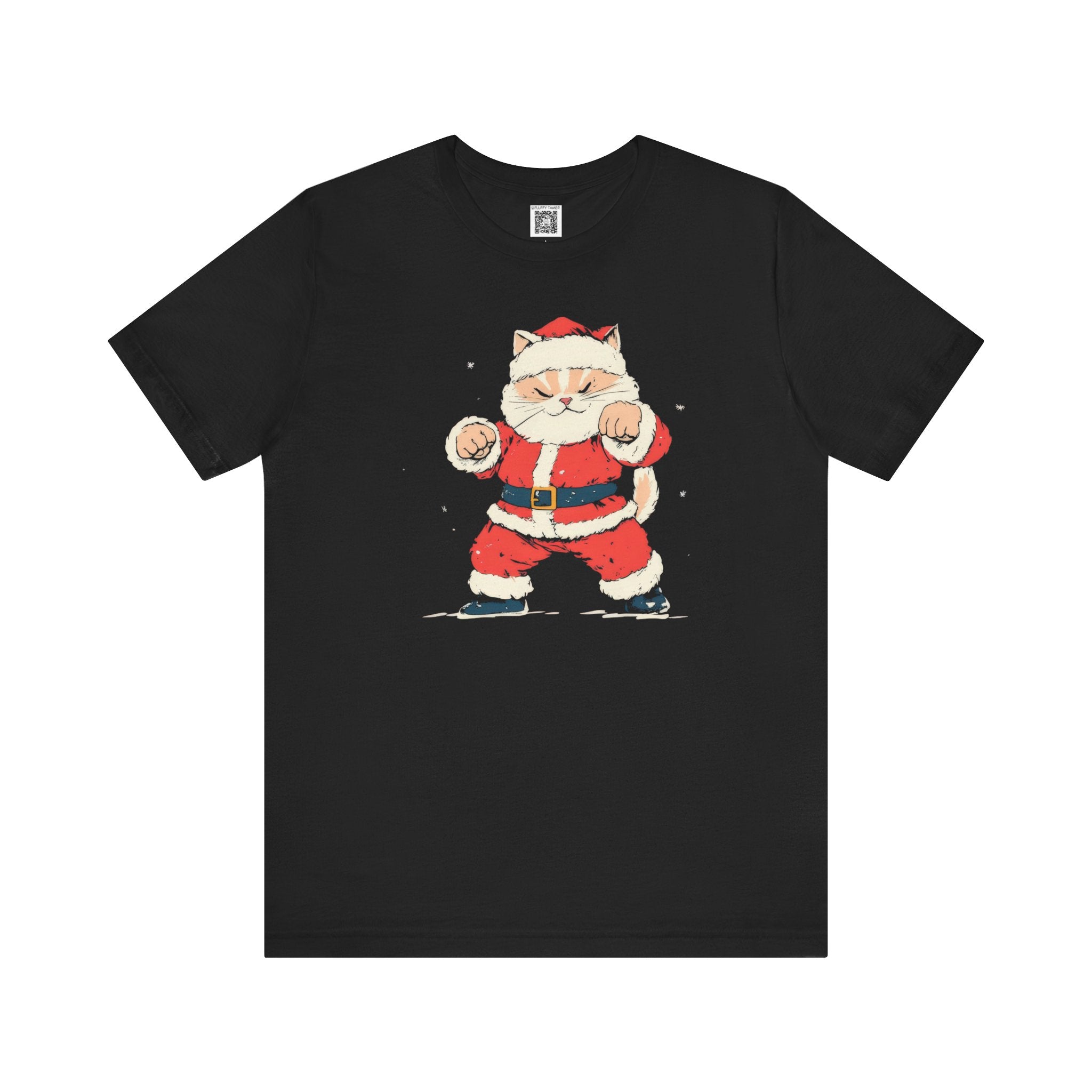 Festive Cat Santa T-Shirt