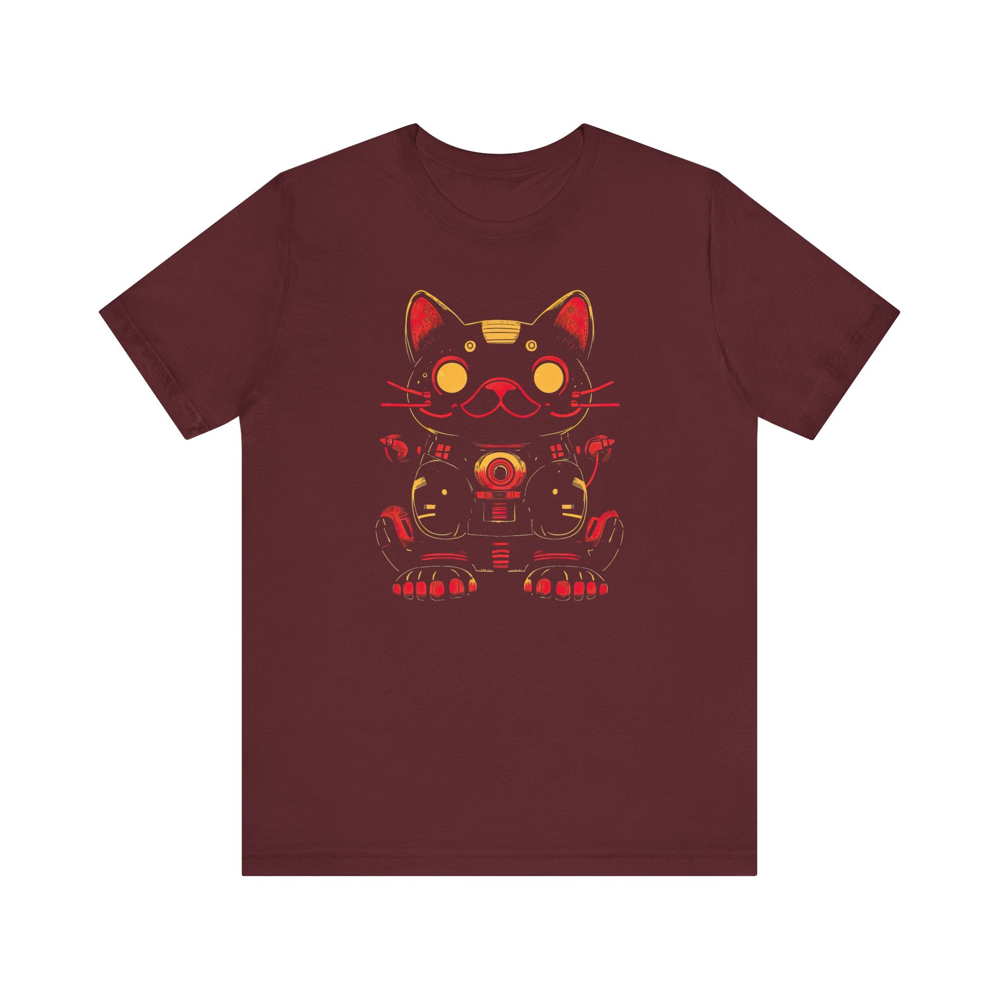 Cyber Samurai Lucky Cat T-Shirt