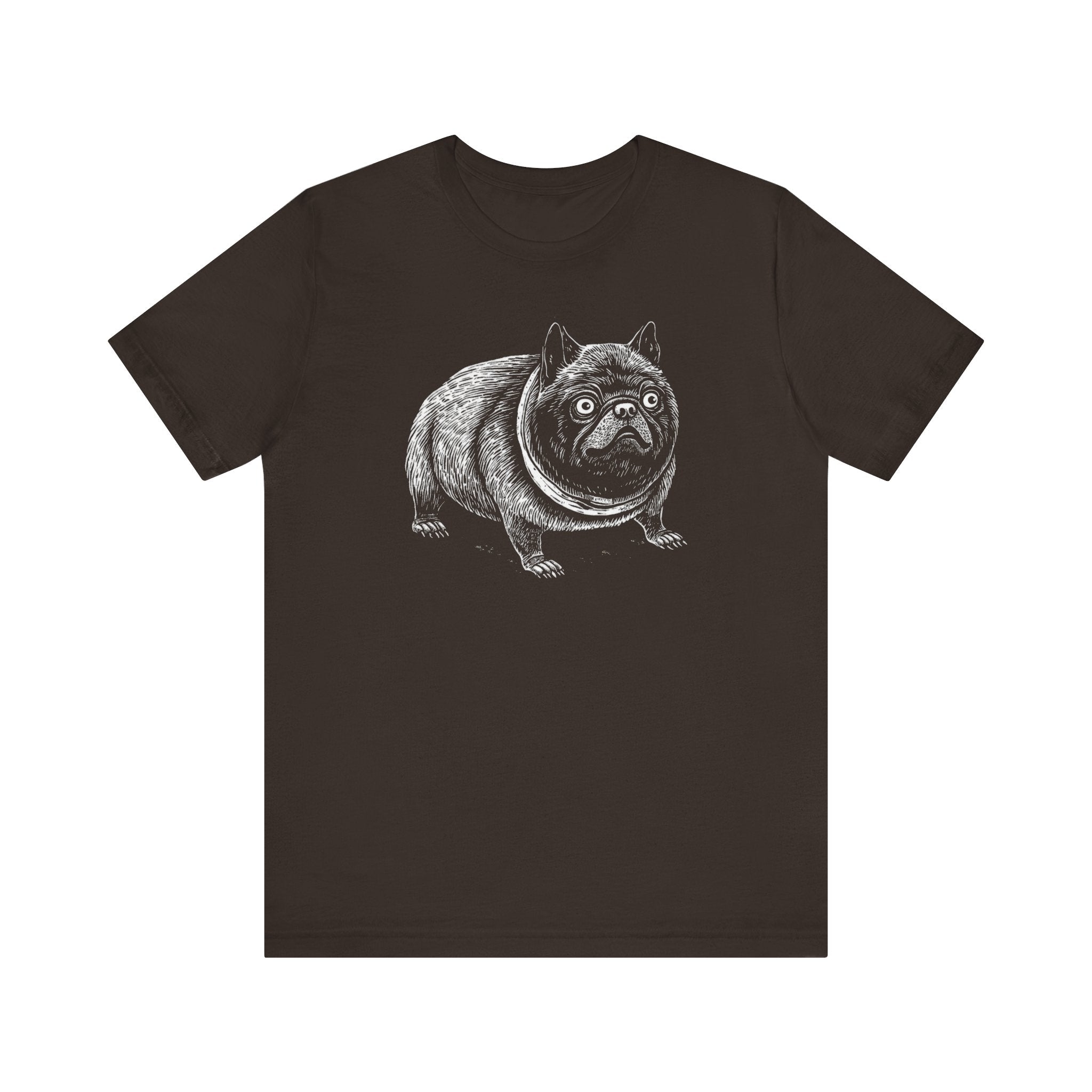 Funny Pug Dog Illustration T-Shirt