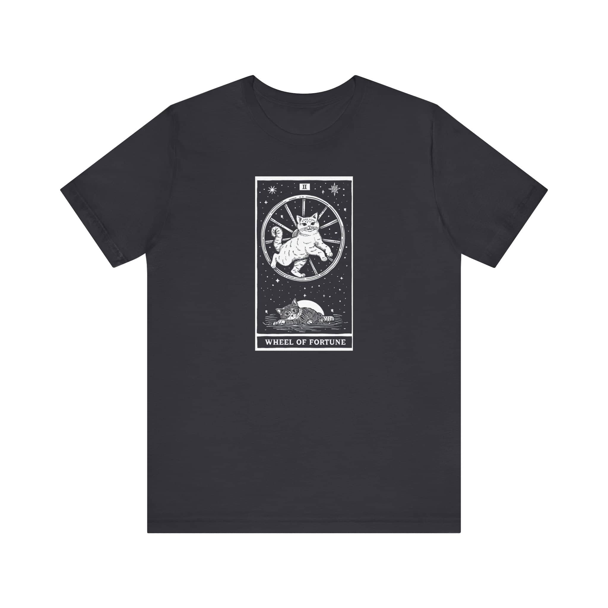 The Wheel of Fortune Tarot Cat T-Shirt