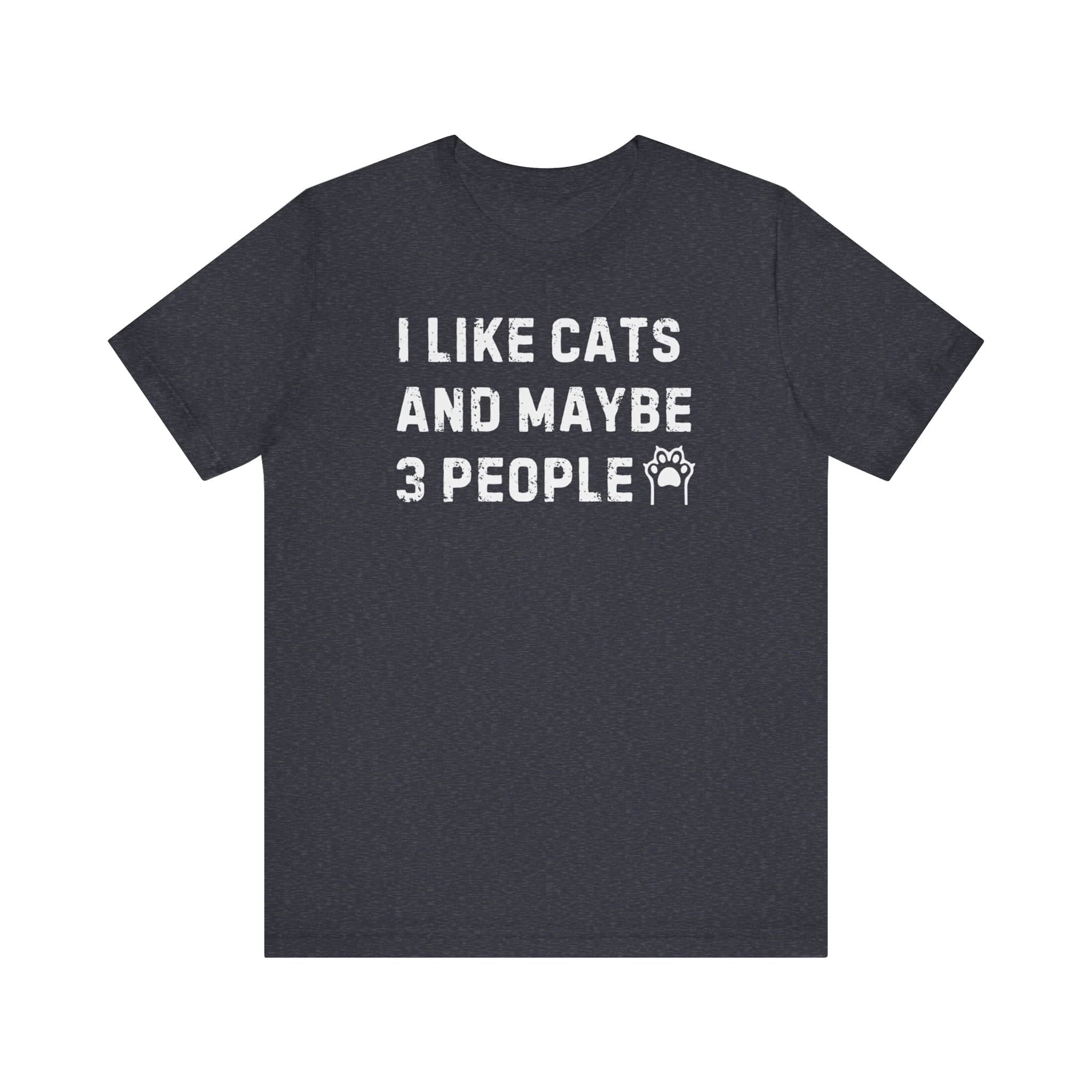 I Like Cats and Maybe 3 People T-Shirt