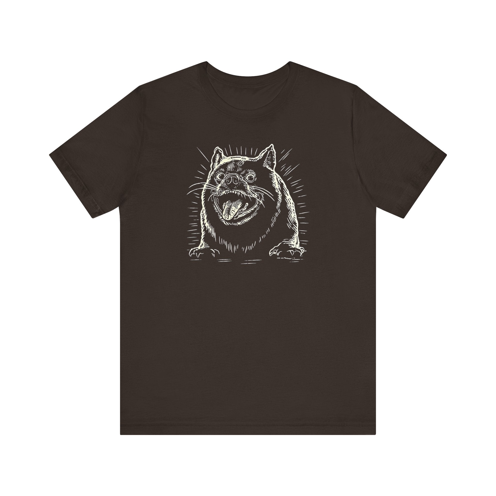 Excited Bulldog Graphic T-Shirt