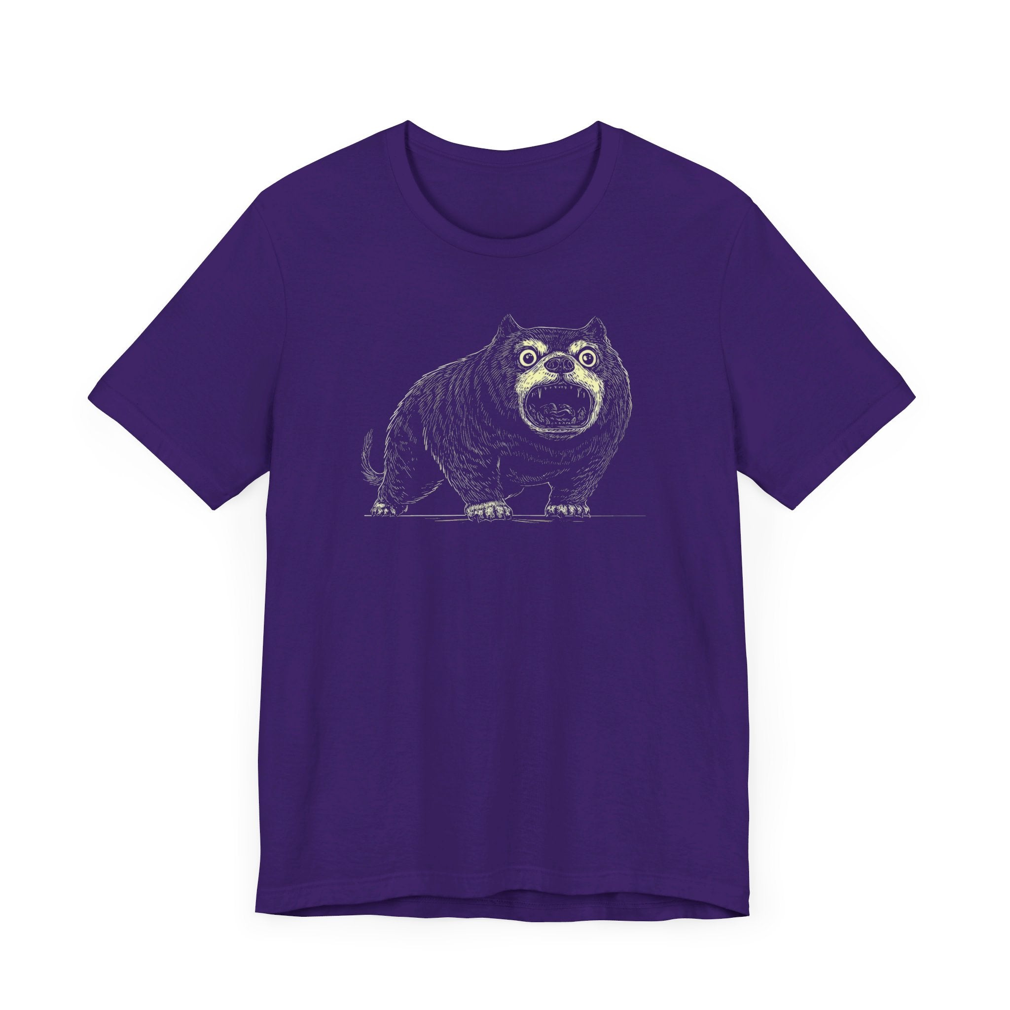 Quirky Black Shiba Inu Illustration T-Shirt