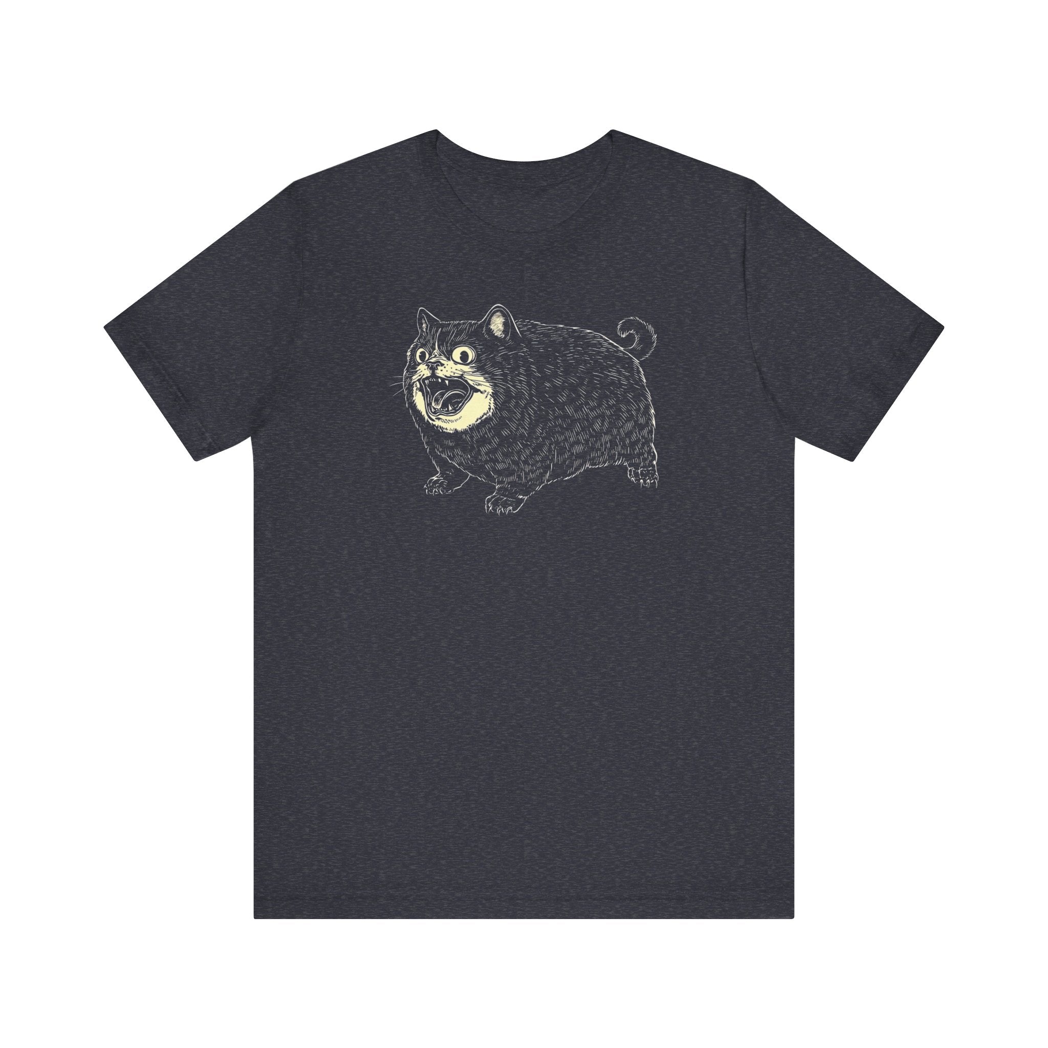 Fierce Black Cat Graphic T-Shirt