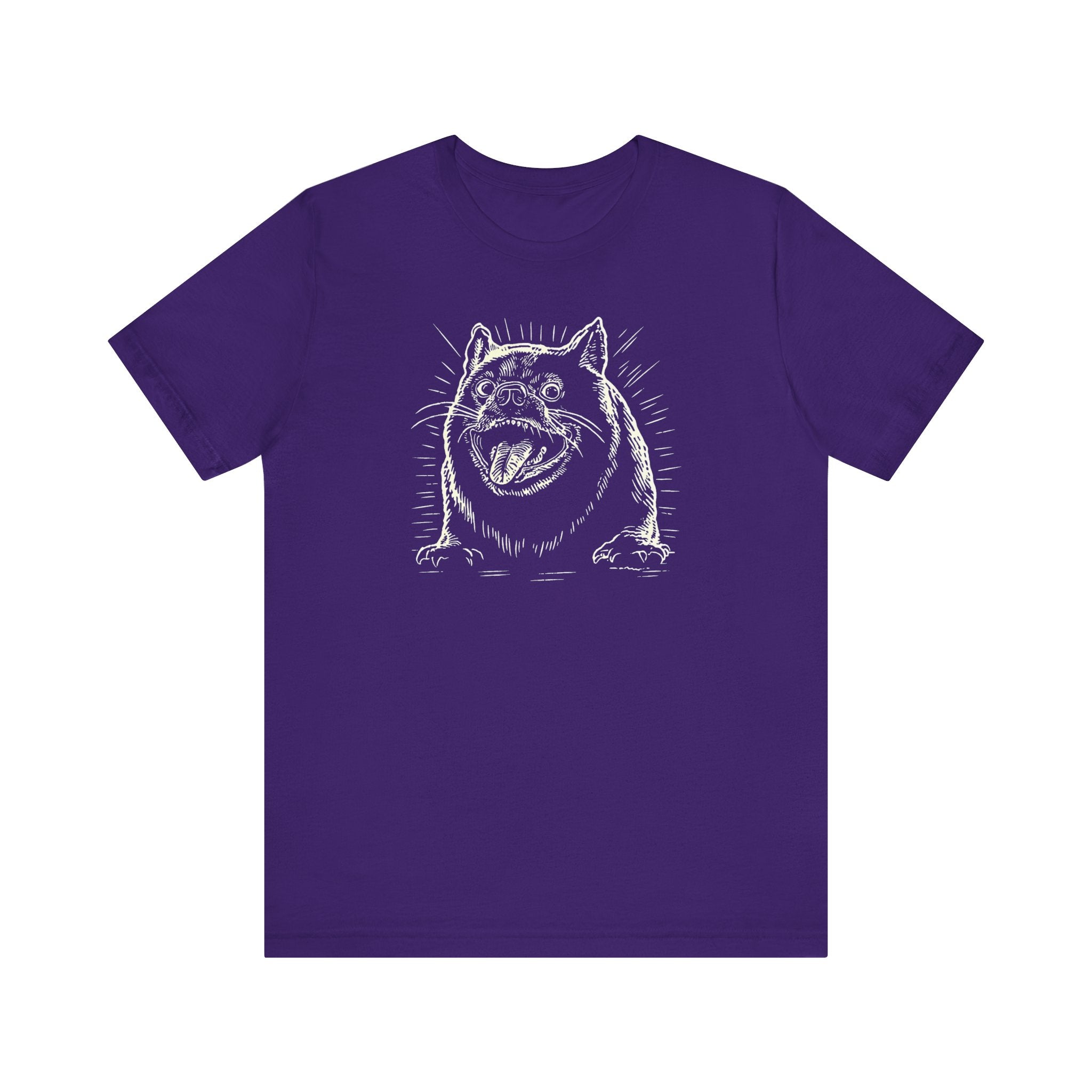 Excited Bulldog Graphic T-Shirt