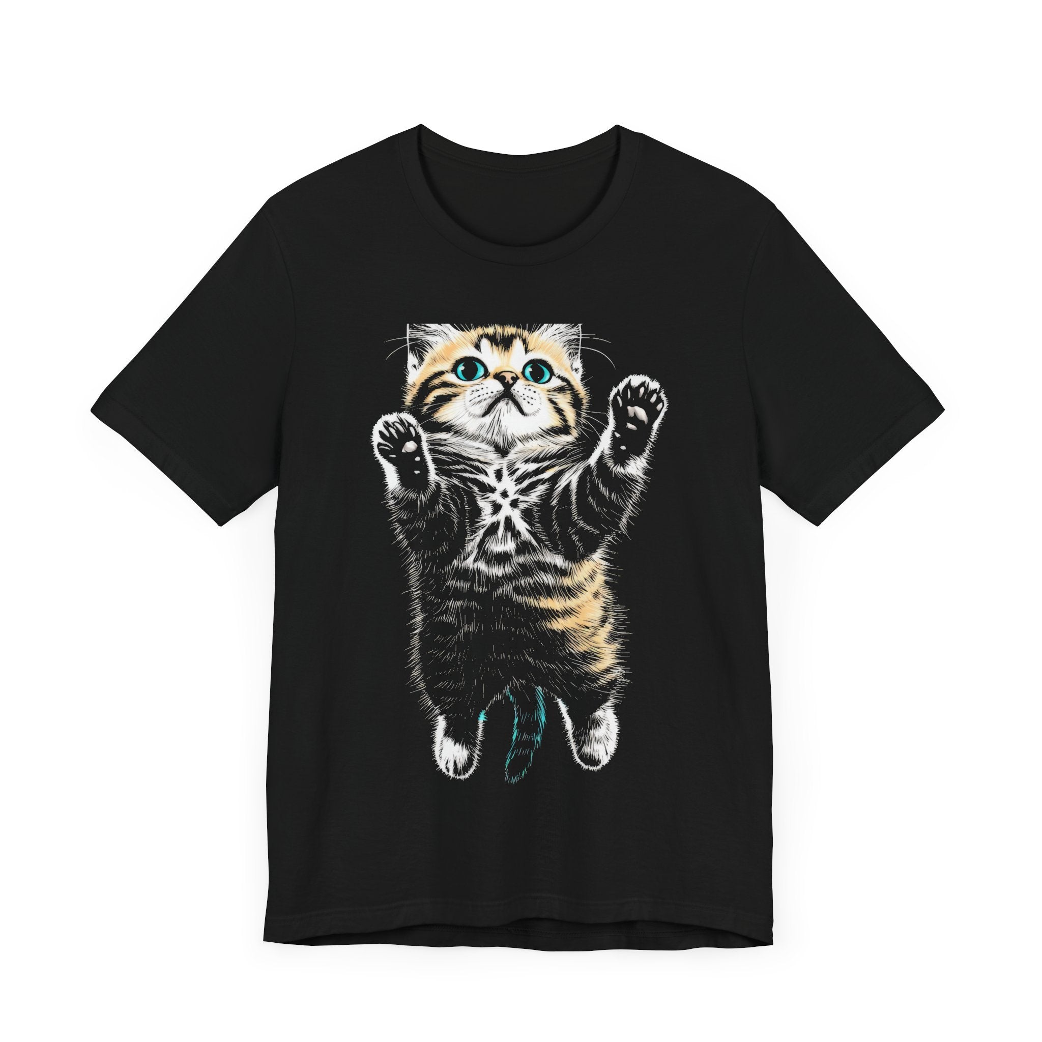 Playful Cat Graphic T-Shirt