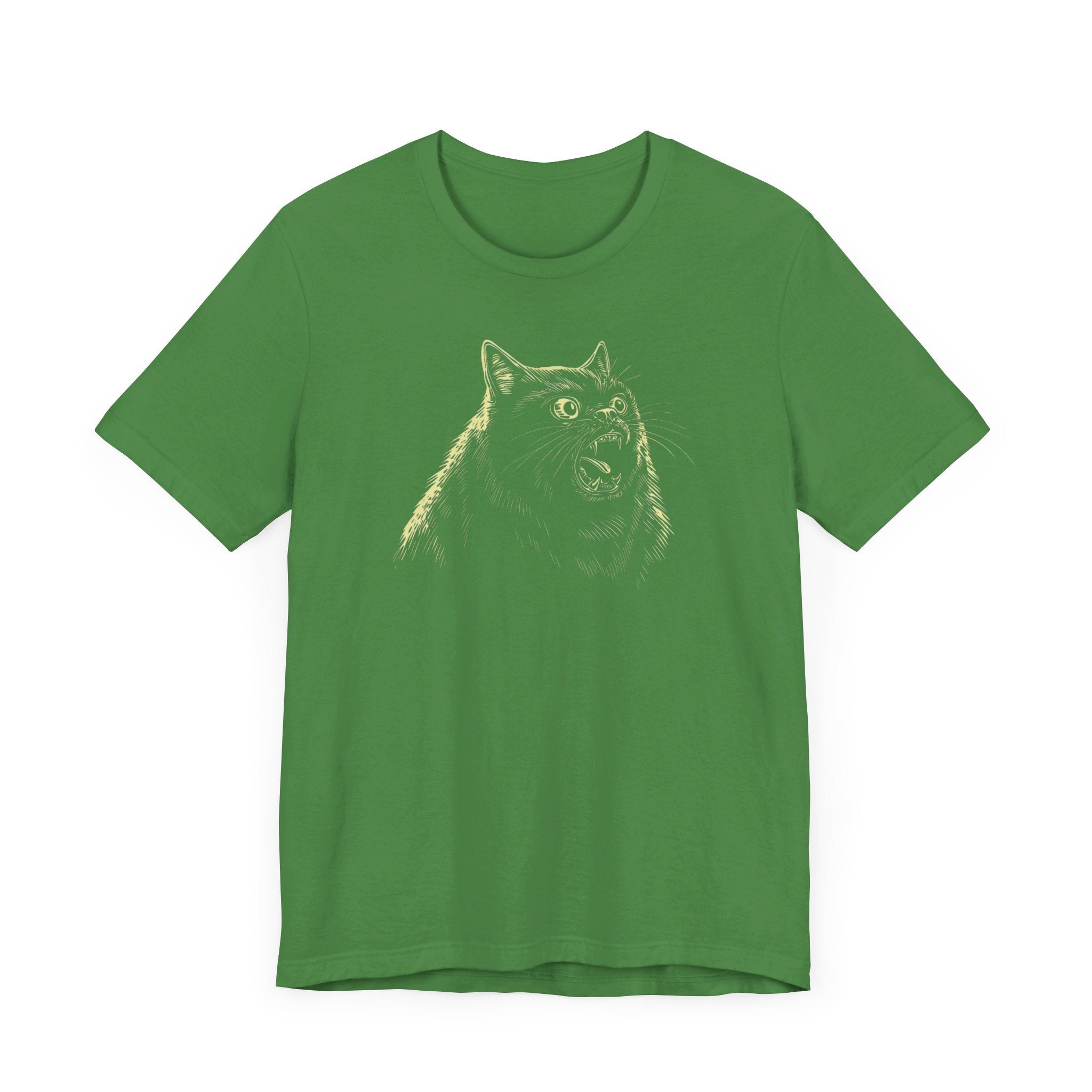 Ferocious Black Cat Graphic T-Shirt