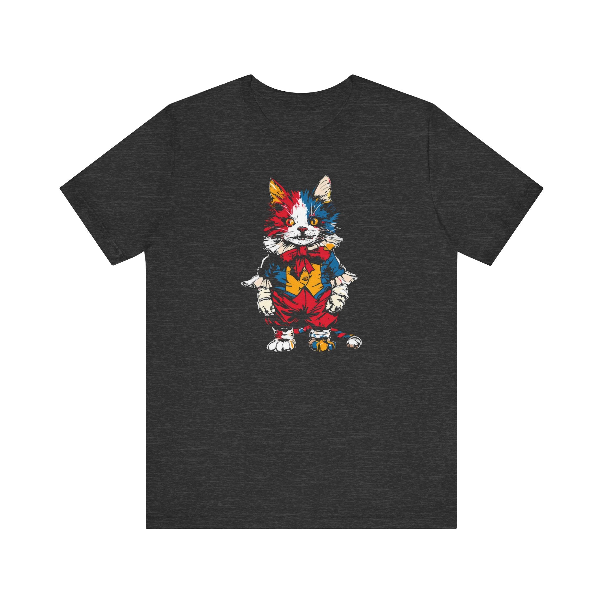 Colorful Mischievous Cat Graphic Tee