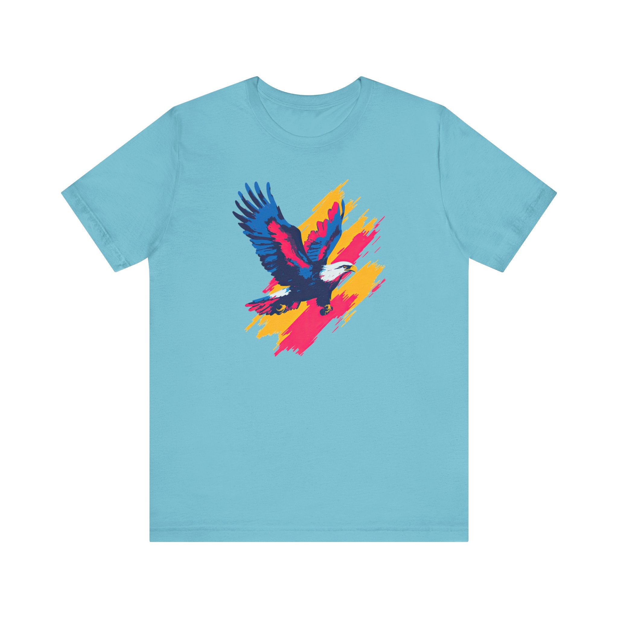 Vibrant Eagle T-Shirt Bold Brushstroke Design