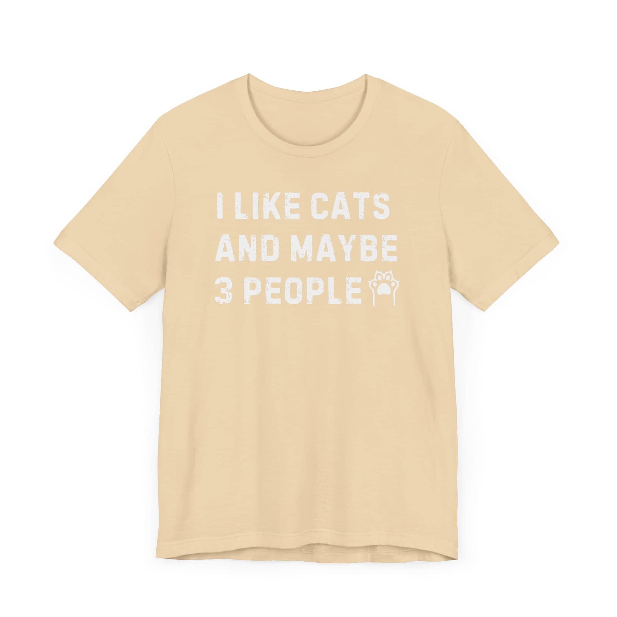 I Like Cats and Maybe 3 People T-Shirt