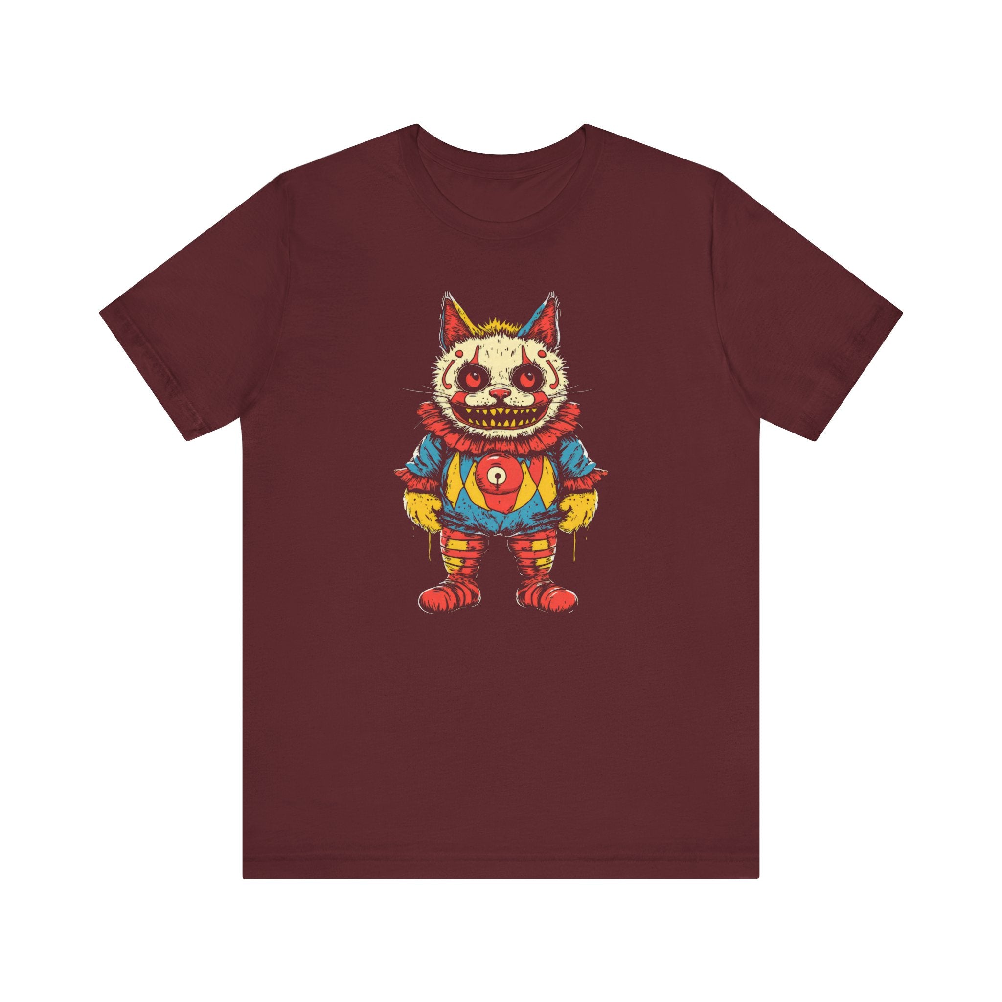 Sinister Clown Cat Graphic Tee