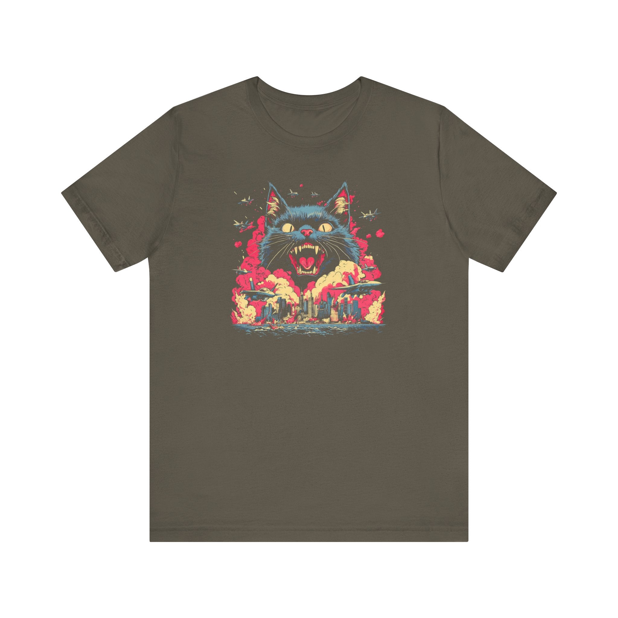 Catzilla Rampage T-Shirt Epic Cat City Destruction Design