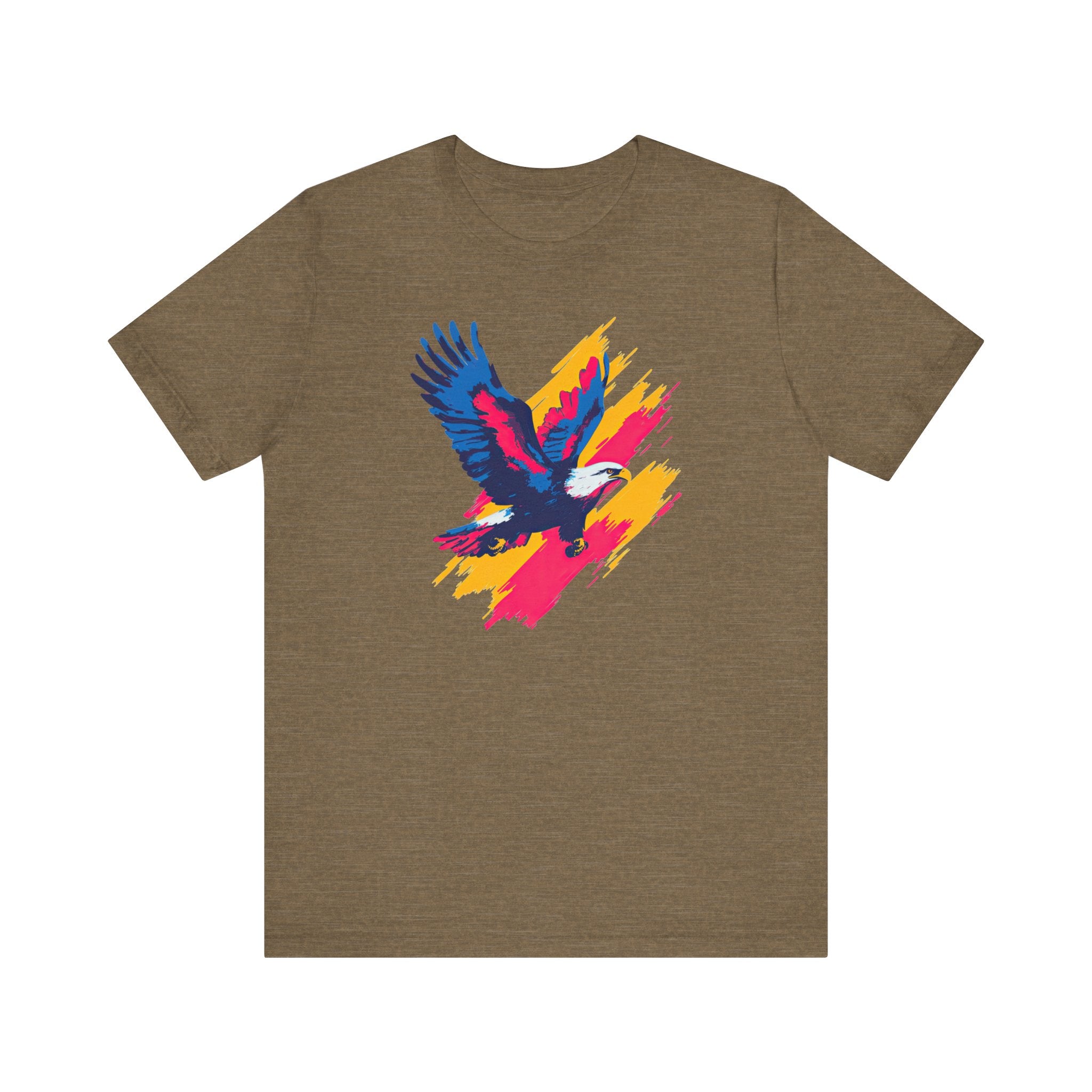 Vibrant Eagle T-Shirt Bold Brushstroke Design