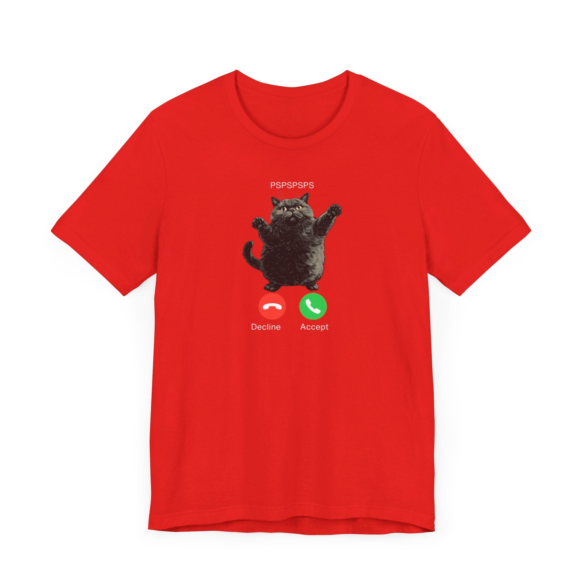 PSPSPSPS Cat Phone Call T-Shirt