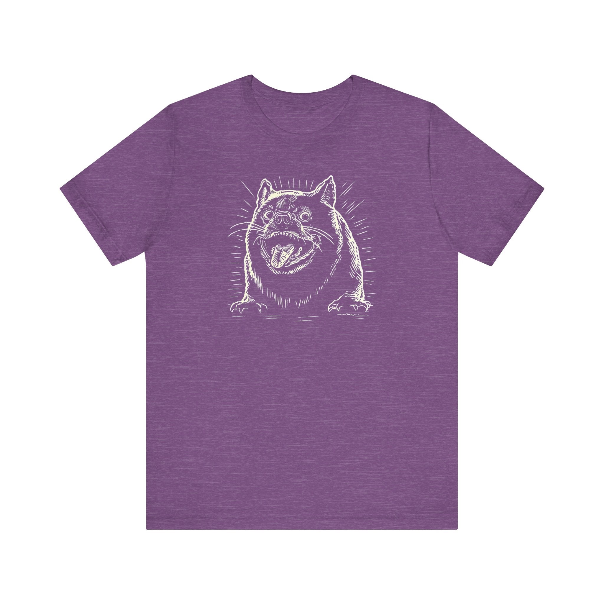 Excited Bulldog Graphic T-Shirt