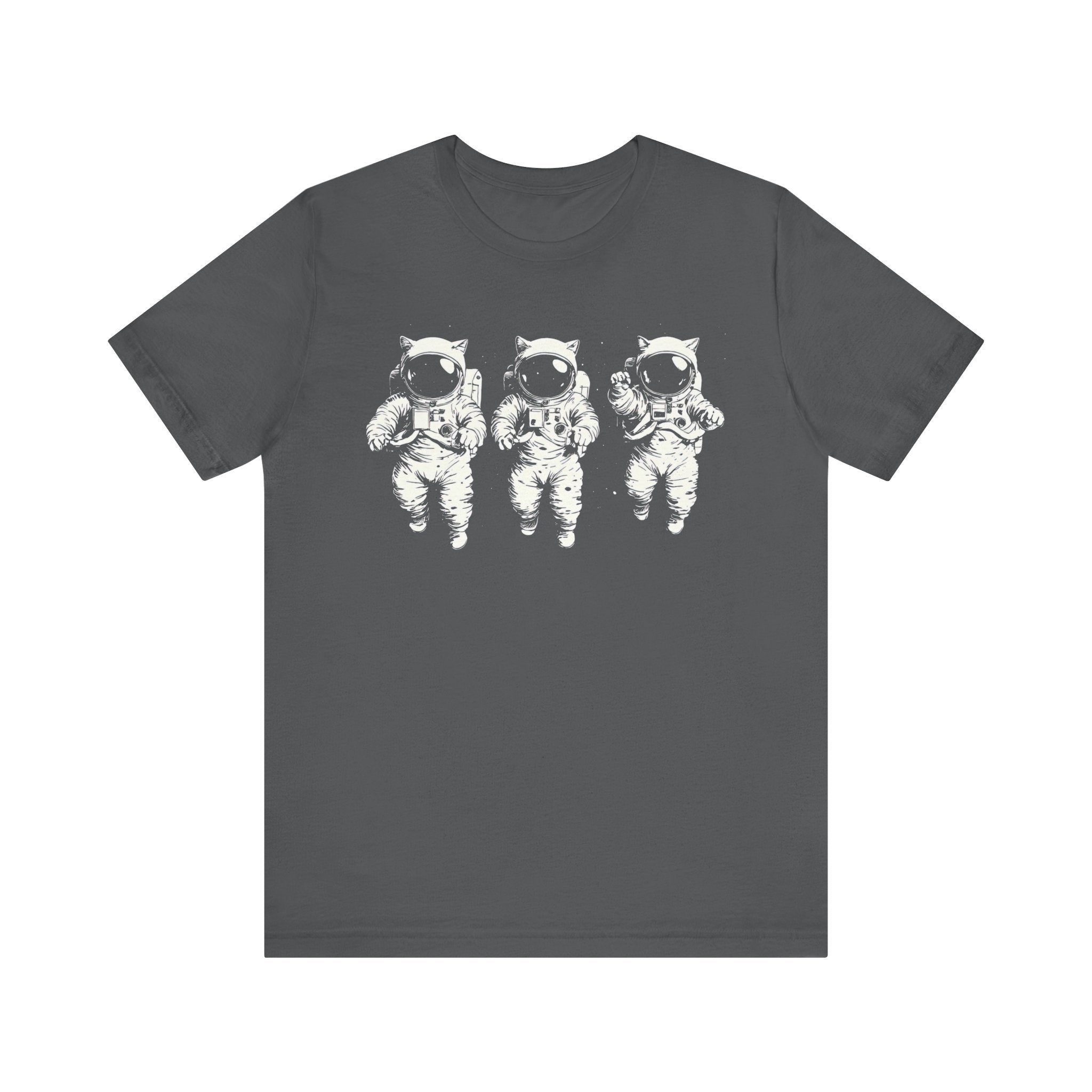 Triplets Astronaut Cats Graphic Tee