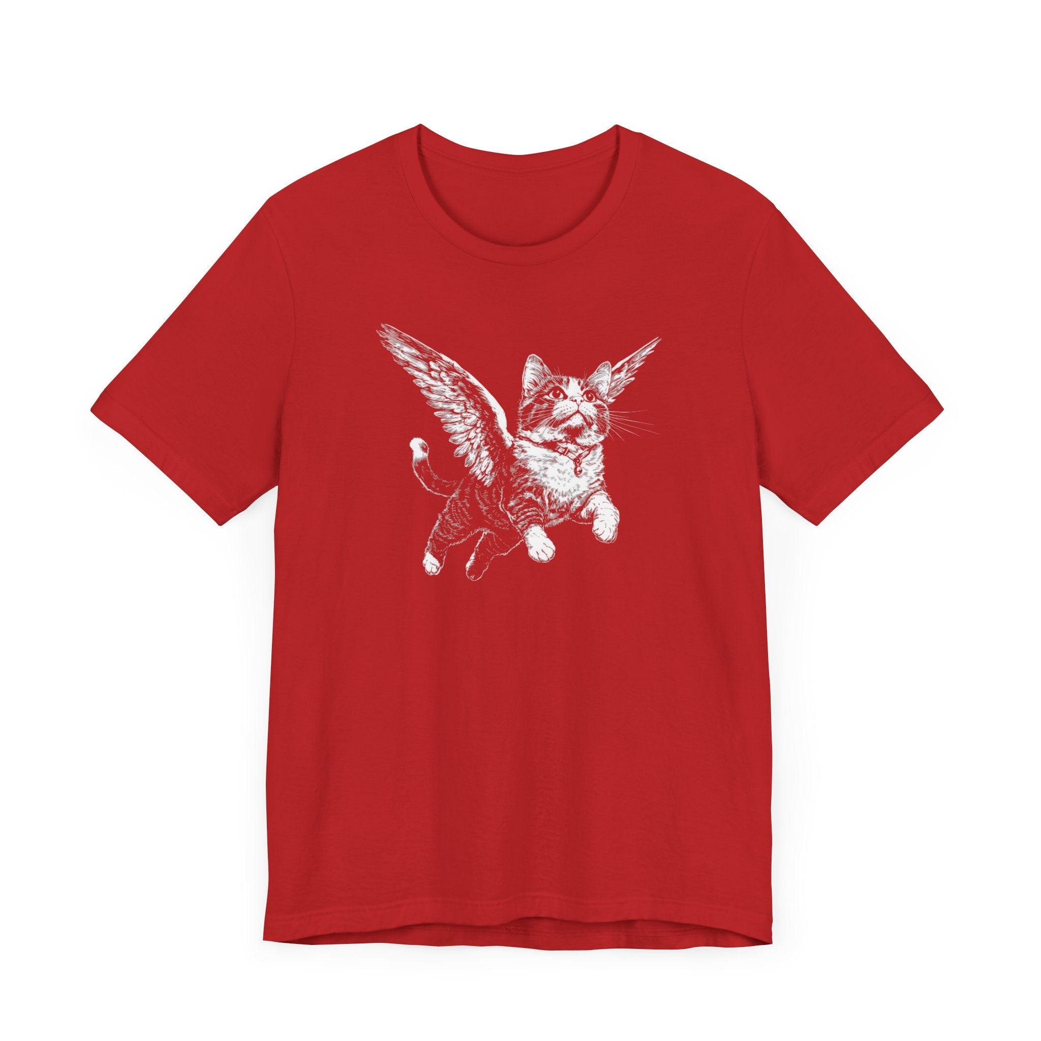 Flying Cat with Wings Graphic T-Shirt