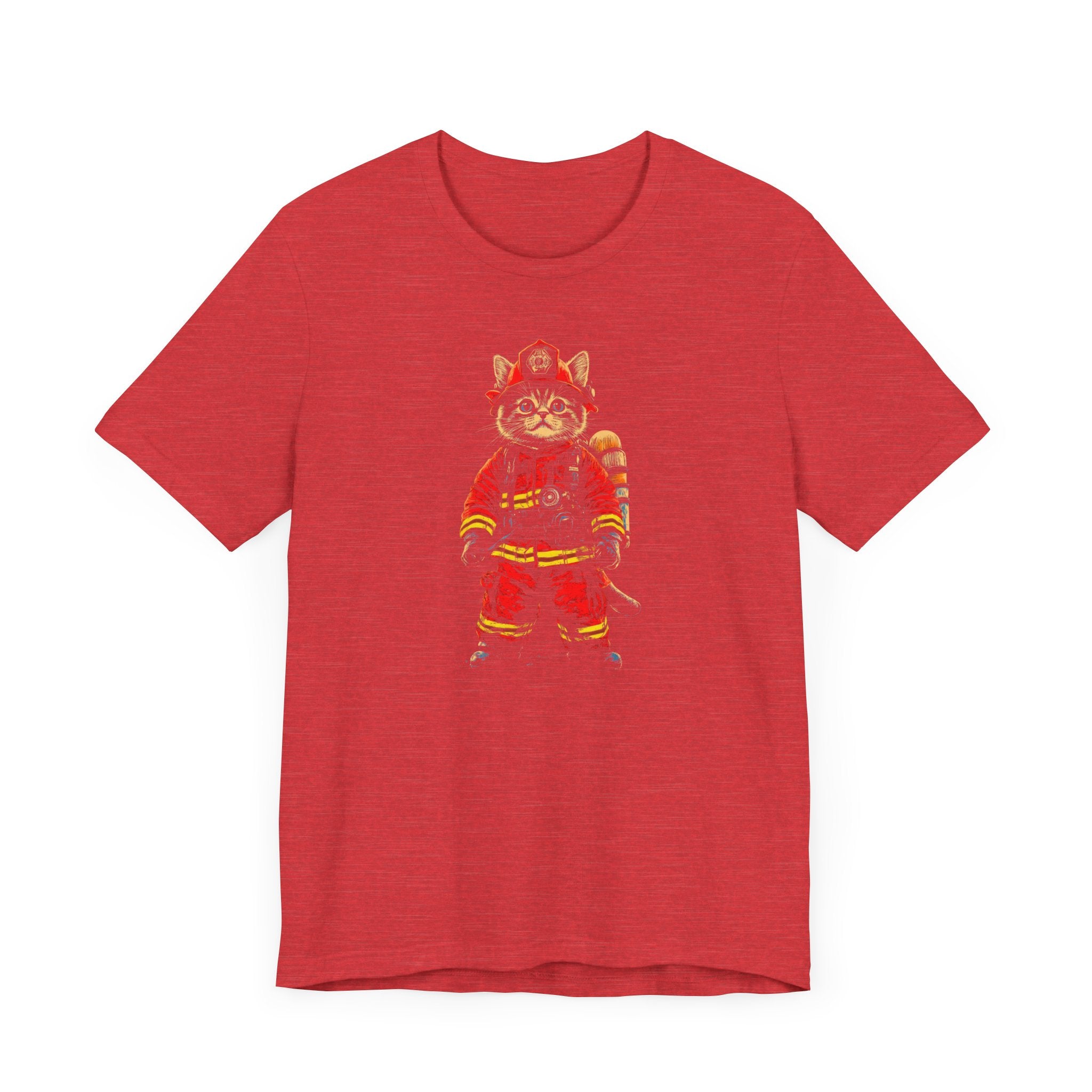 Firefighter Cat T-Shirt