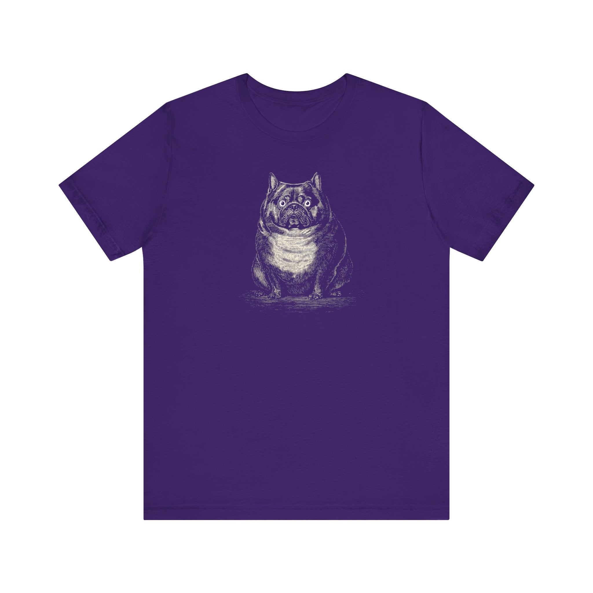 Surprised Bulldog Graphic T-Shirt