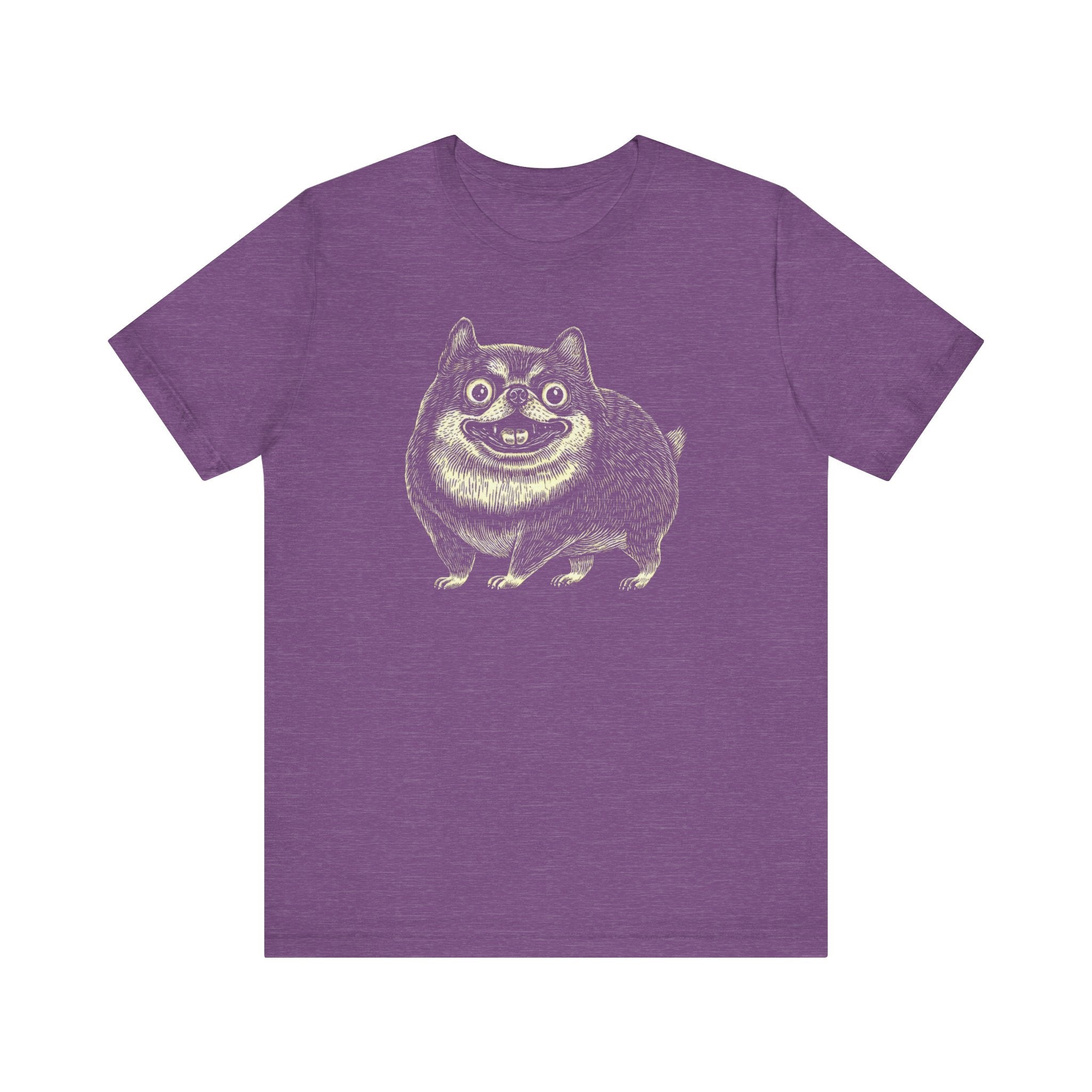 Quirky Smiling Shiba T-Shirt – Funny Cartoon Dog Tee