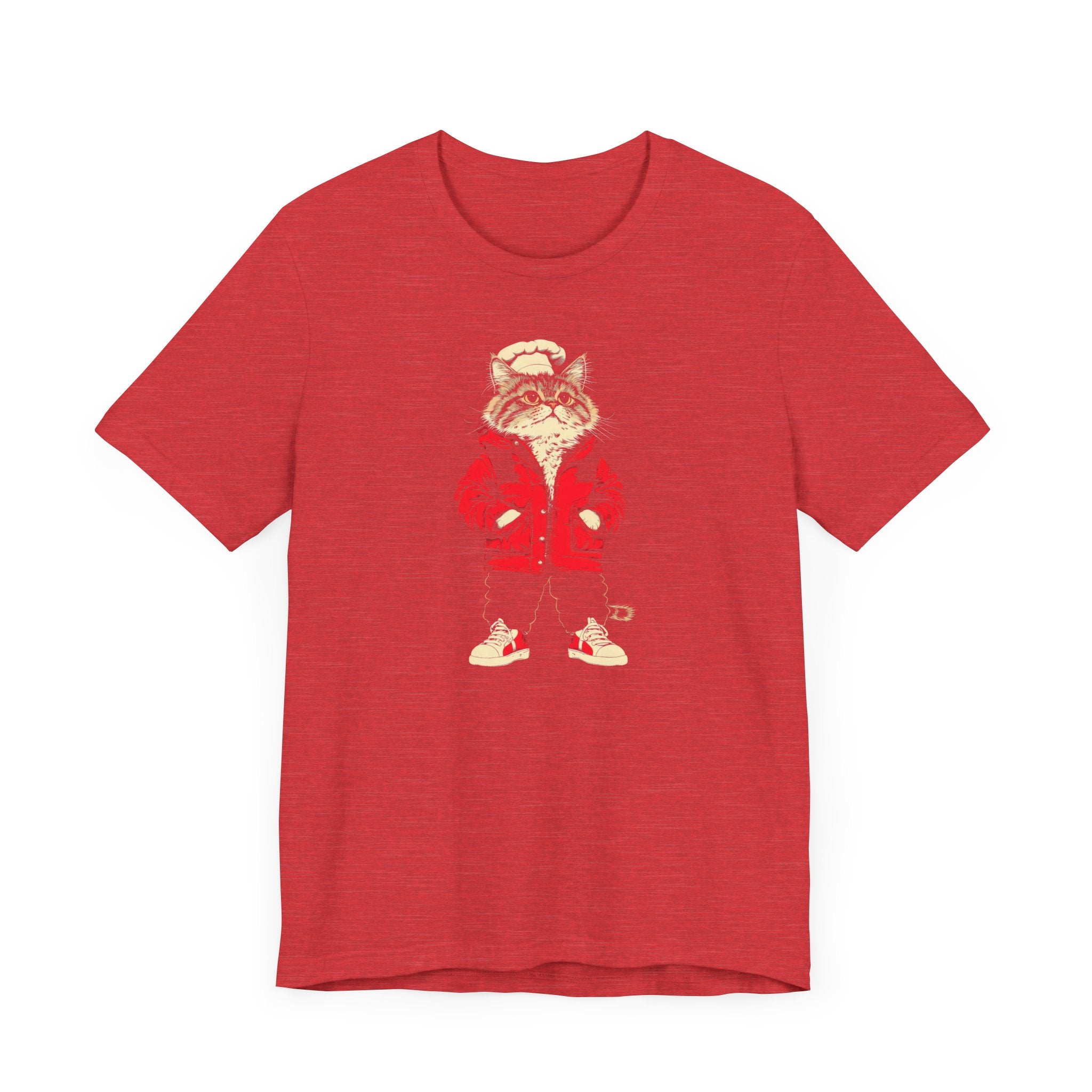 Chef Cat in Red Jacket Graphic Tee