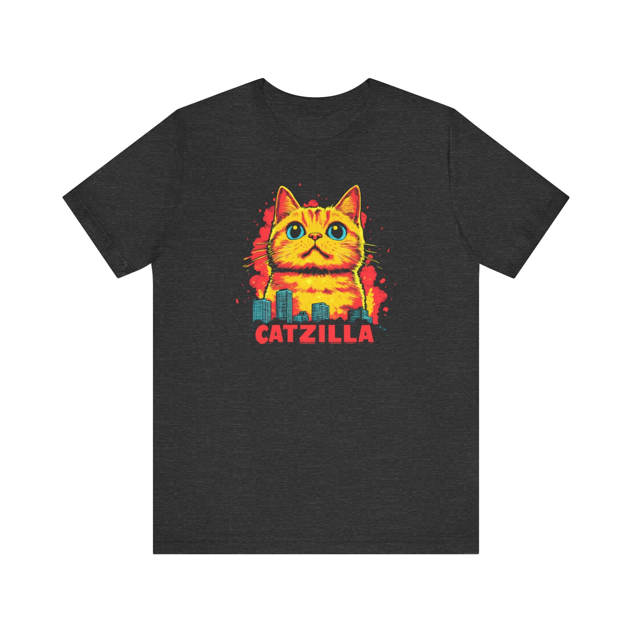 Catzilla Cute Chaos T-Shirt Adorable Cat City Design