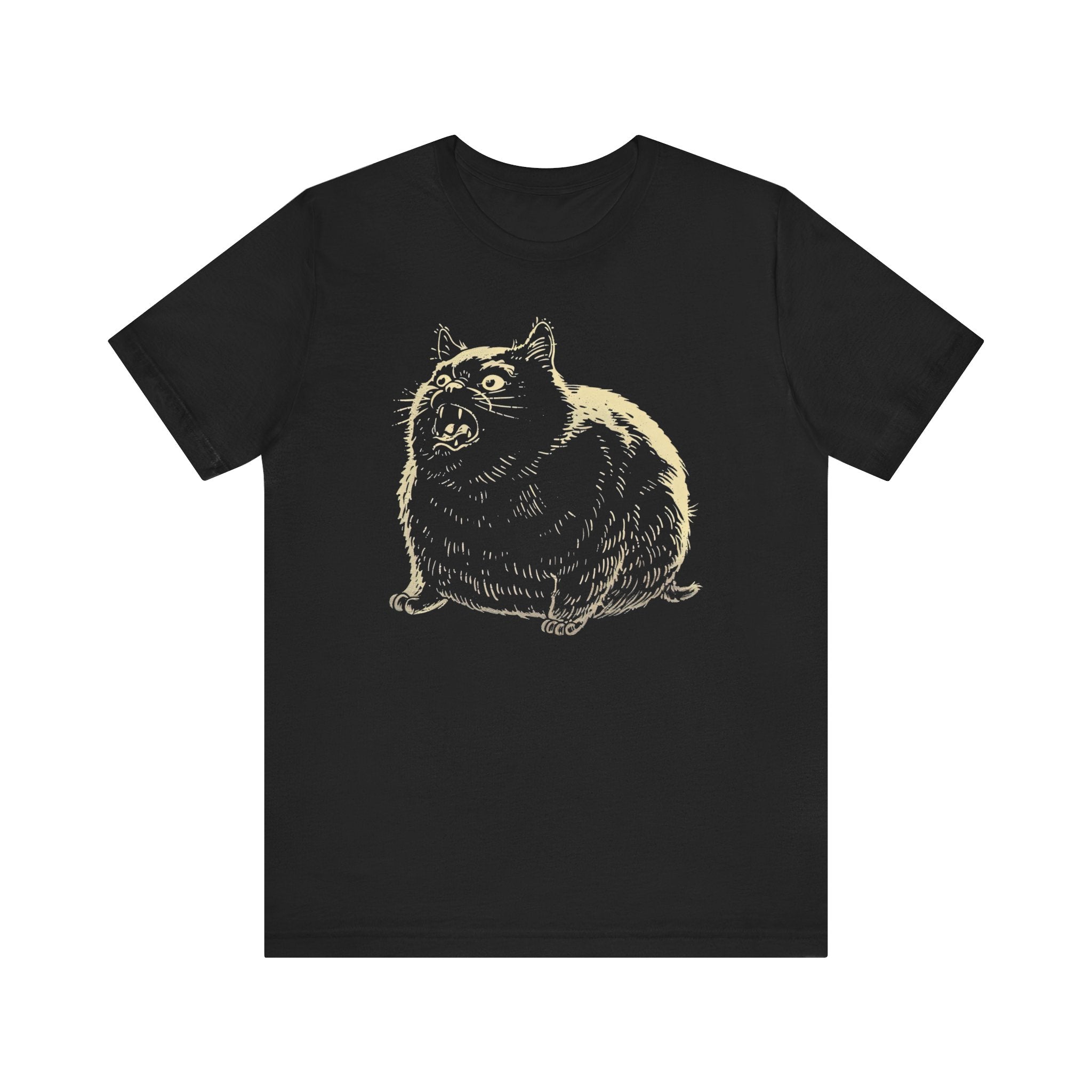 Angry Cat Vintage Style T-Shirt