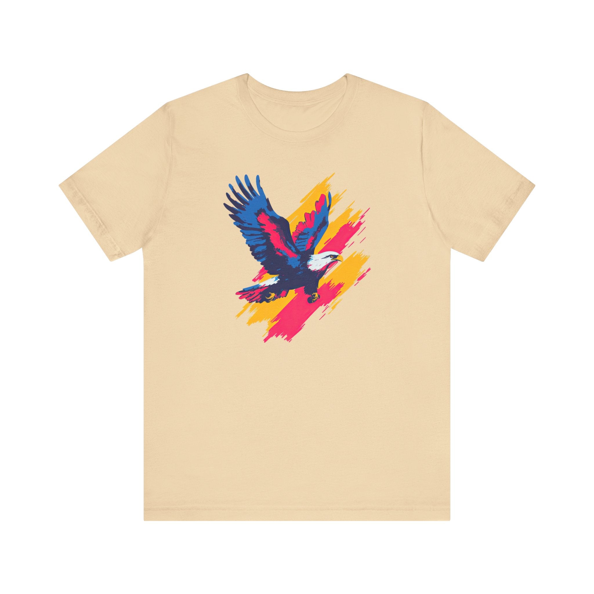 Vibrant Eagle T-Shirt Bold Brushstroke Design