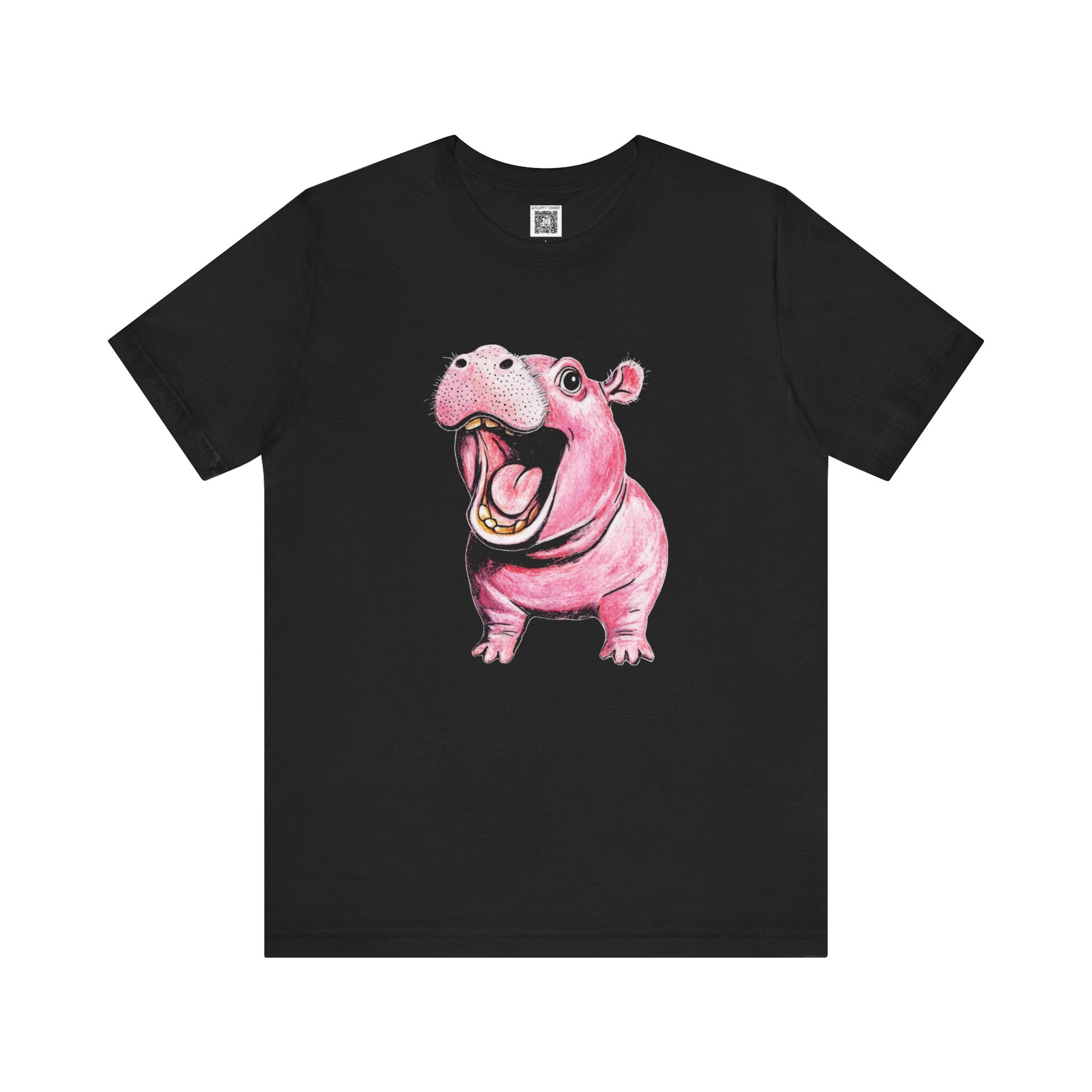 Playful Hippo Graphic Tee