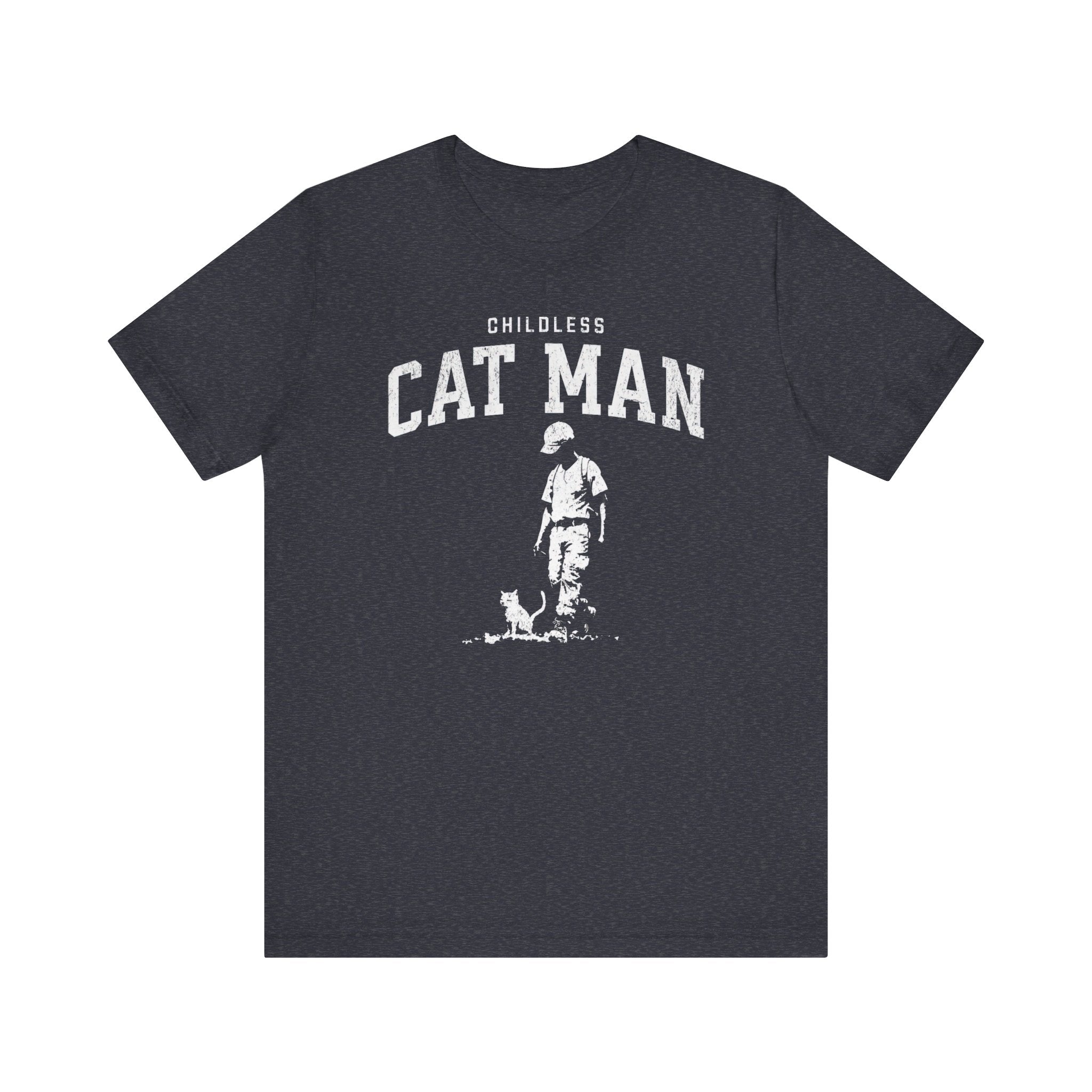 Childless Cat Man T-Shirt Vintage Graphic Design