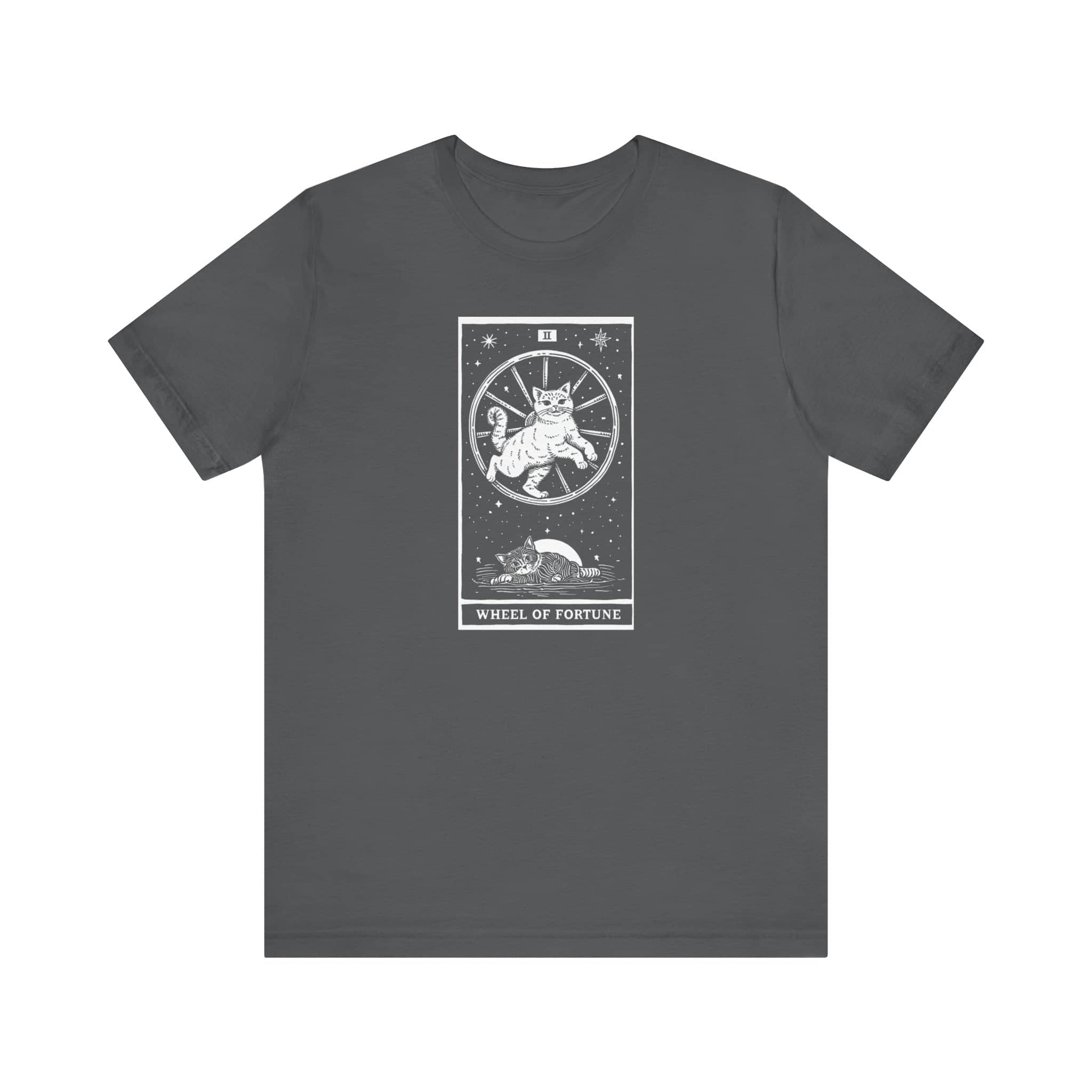 The Wheel of Fortune Tarot Cat T-Shirt