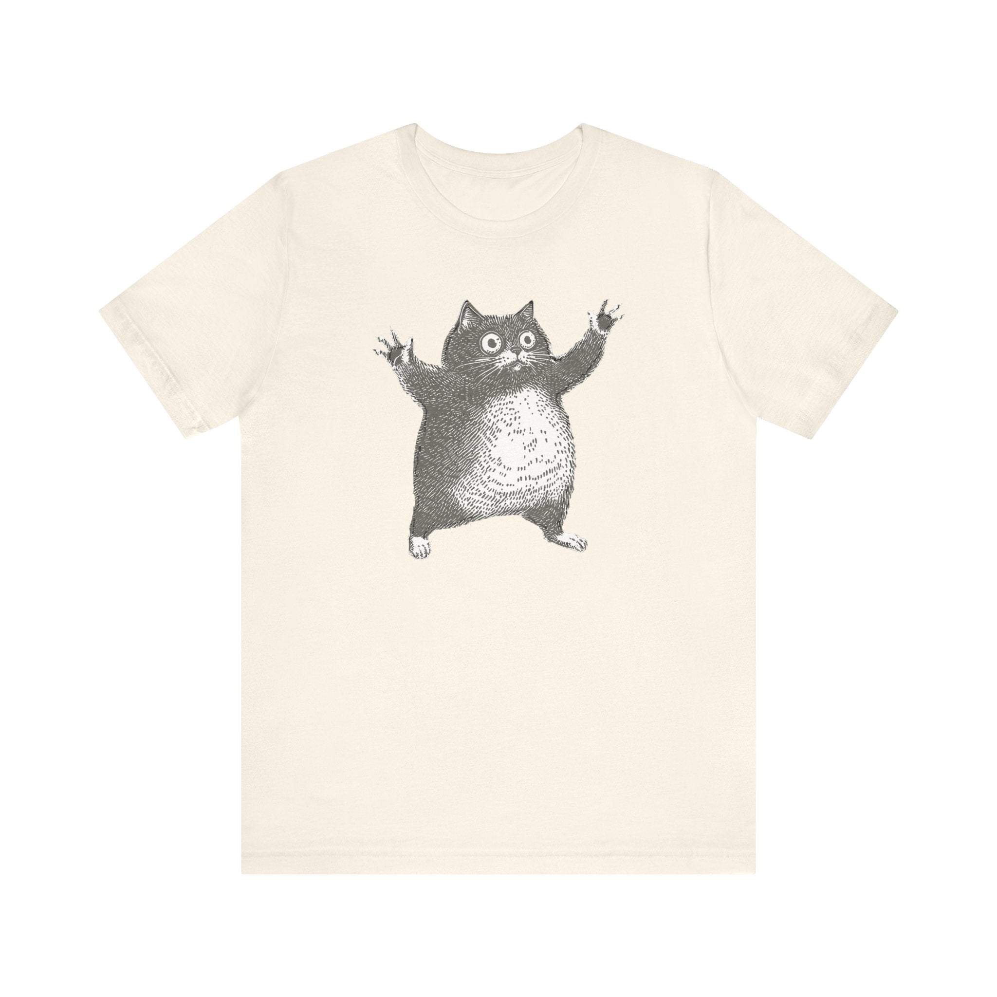 Hilarious Chonky Cat T-Shirt Vintage Funny Cat Graphic Tee