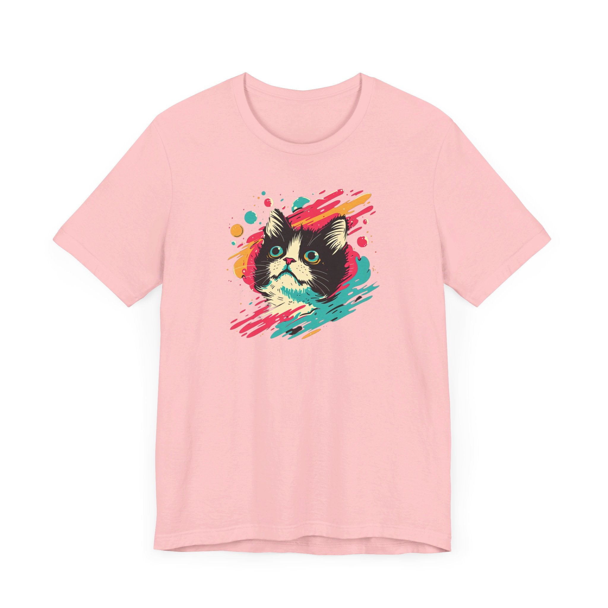 Psychedelic Cat Art T-Shirt