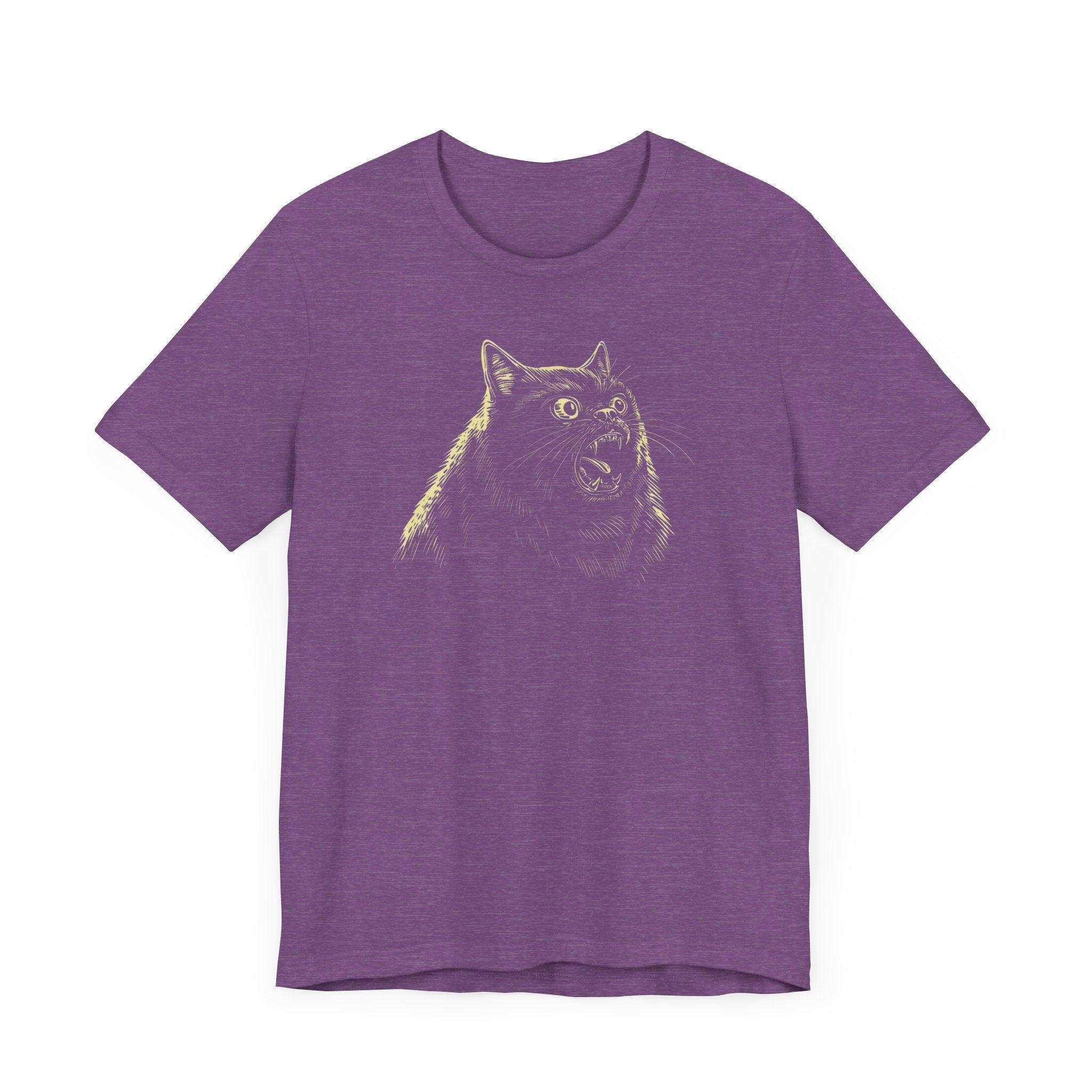 Ferocious Black Cat Graphic T-Shirt