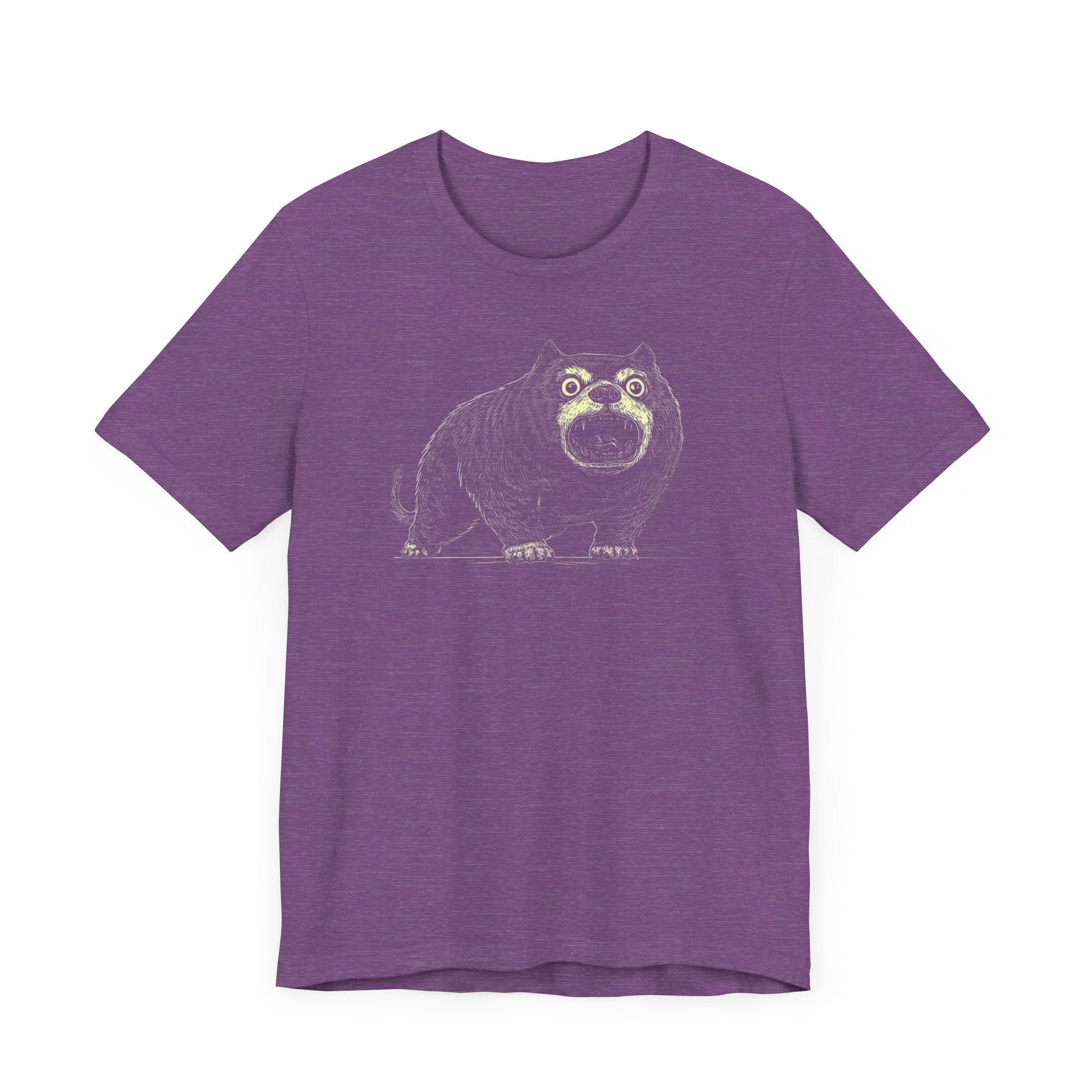 Quirky Black Shiba Inu Illustration T-Shirt