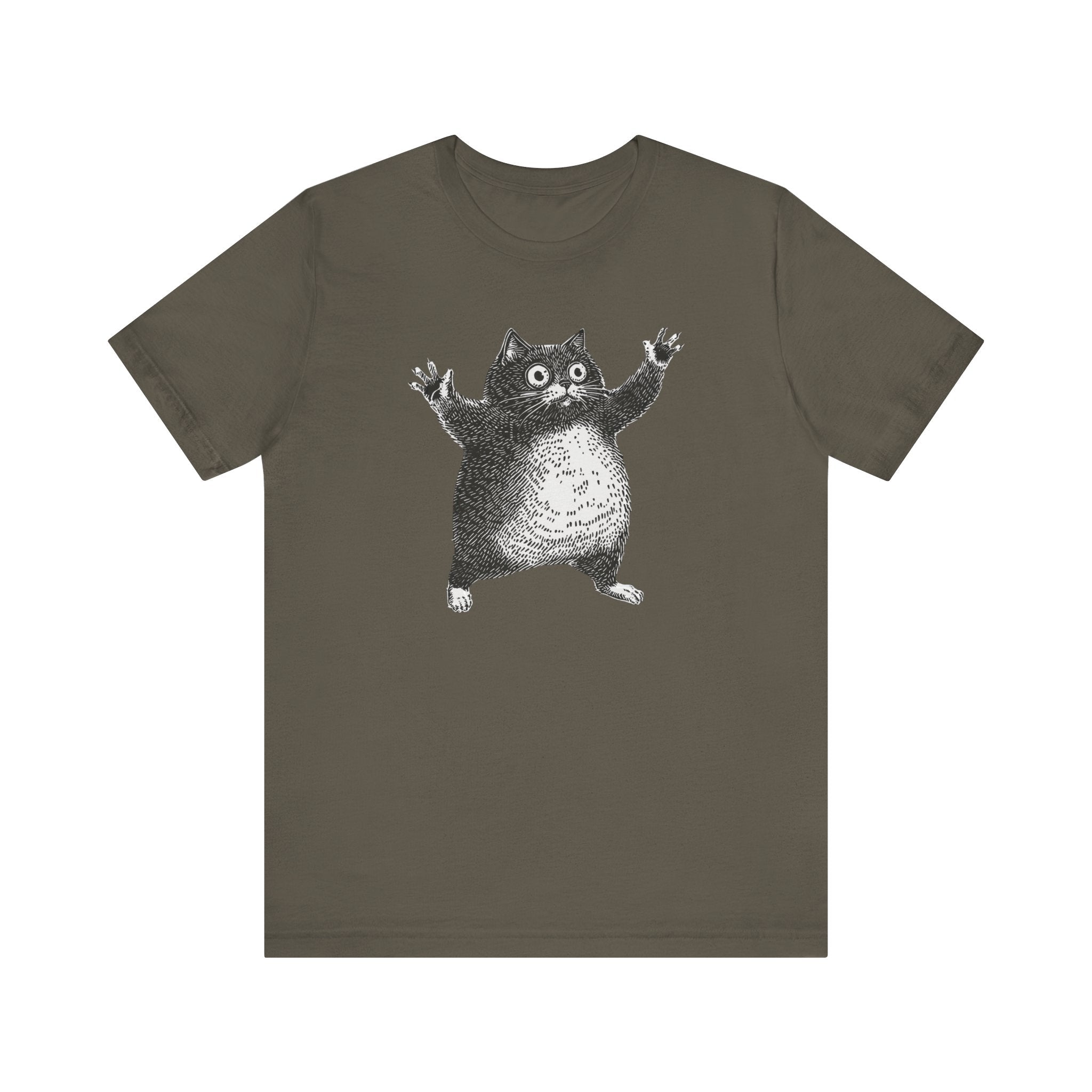 Hilarious Chonky Cat T-Shirt Vintage Funny Cat Graphic Tee