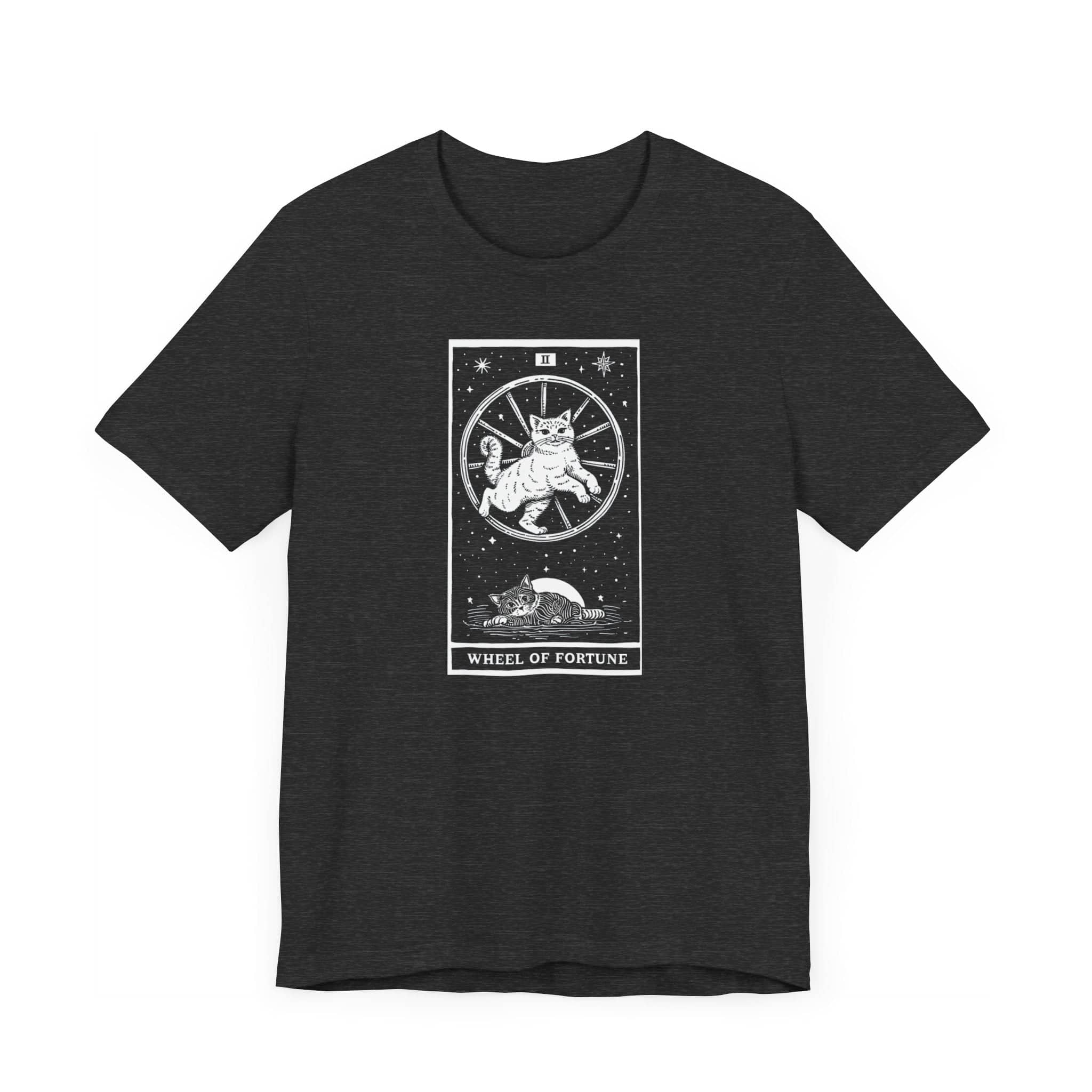 The Wheel of Fortune Tarot Cat T-Shirt