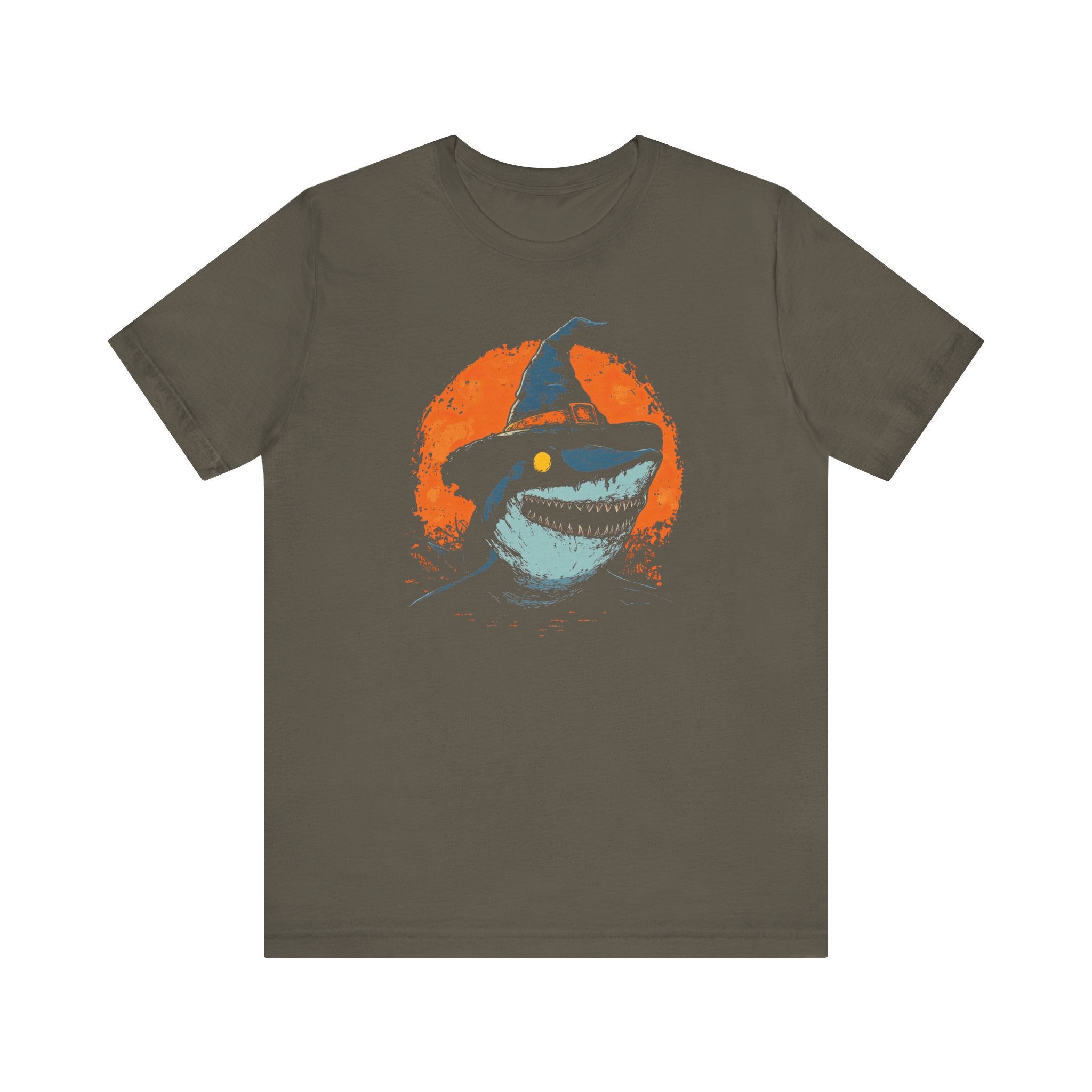 Halloween Shark T-Shirt Spooky Witch Shark Tee