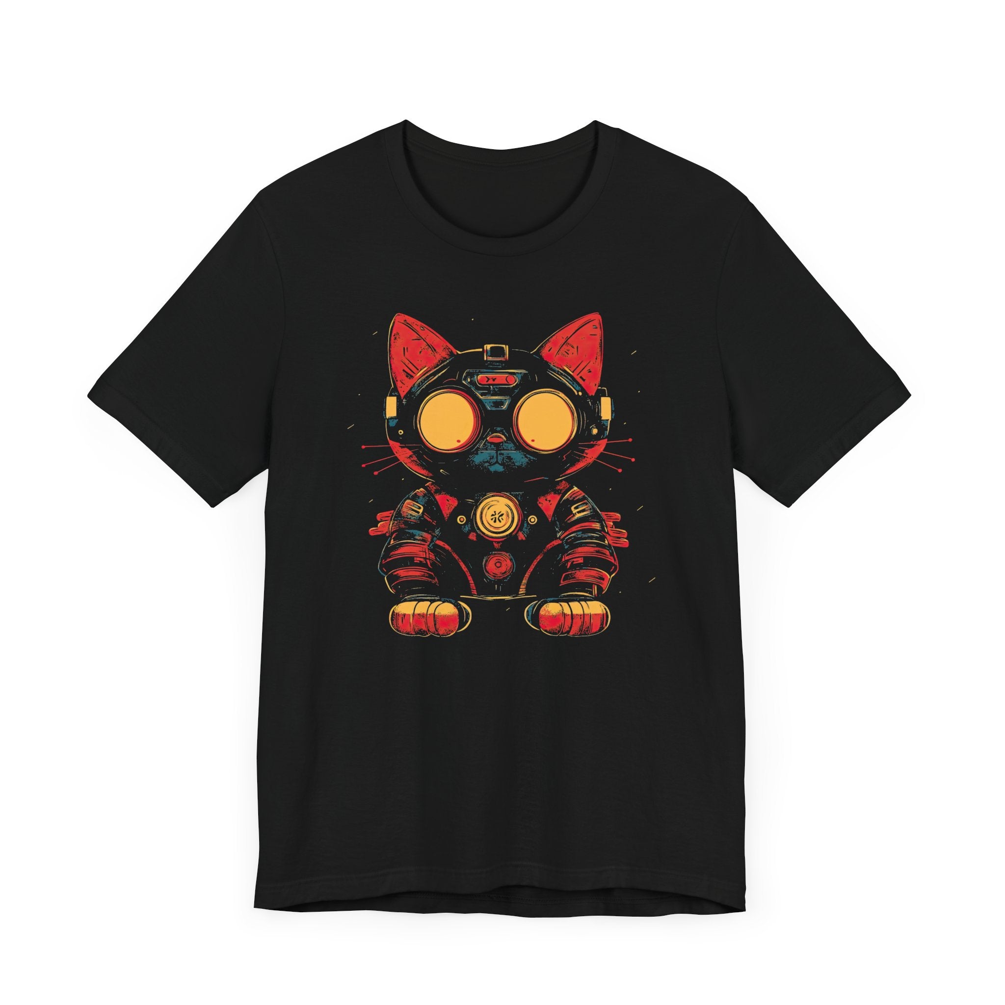 Neon Tech Cat T-Shirt