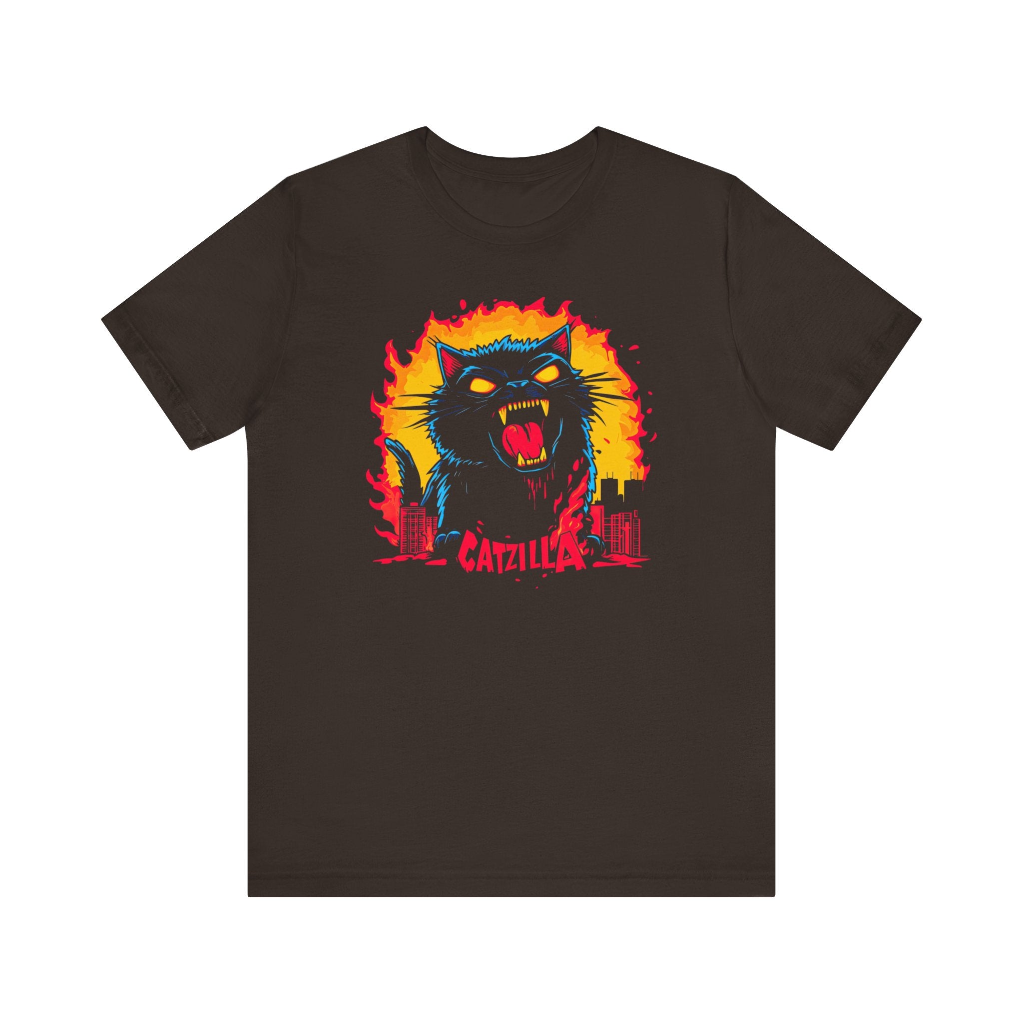 Catzilla Fury T-Shirt Fierce Cat Attack Design