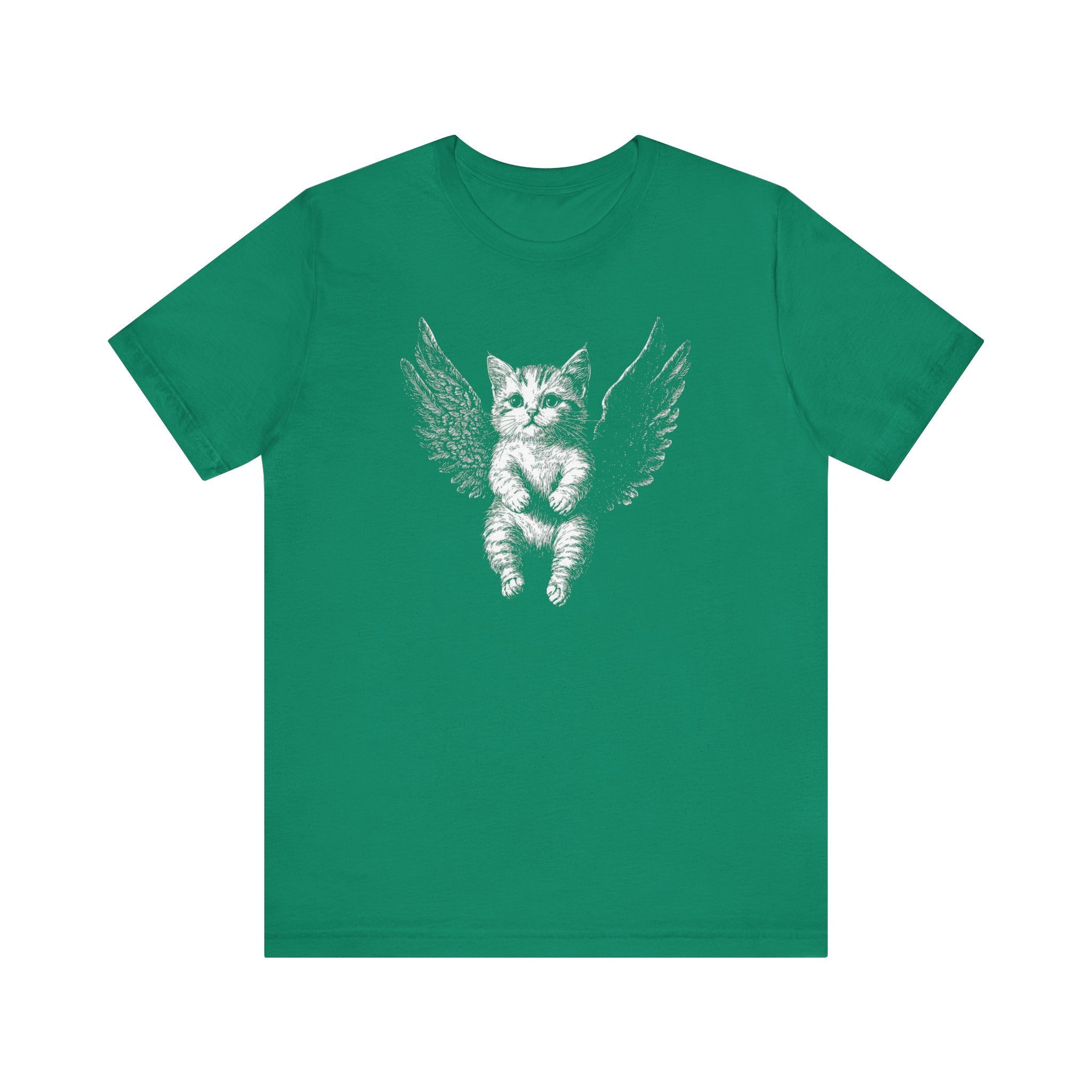 Angel Kitten with Wings Graphic T-Shirt