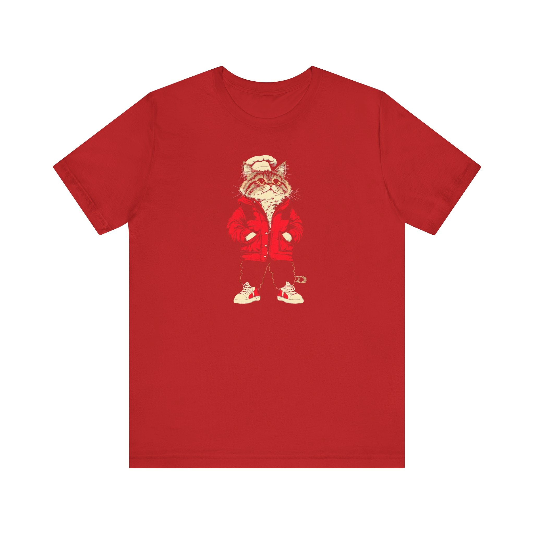 Chef Cat in Red Jacket Graphic Tee