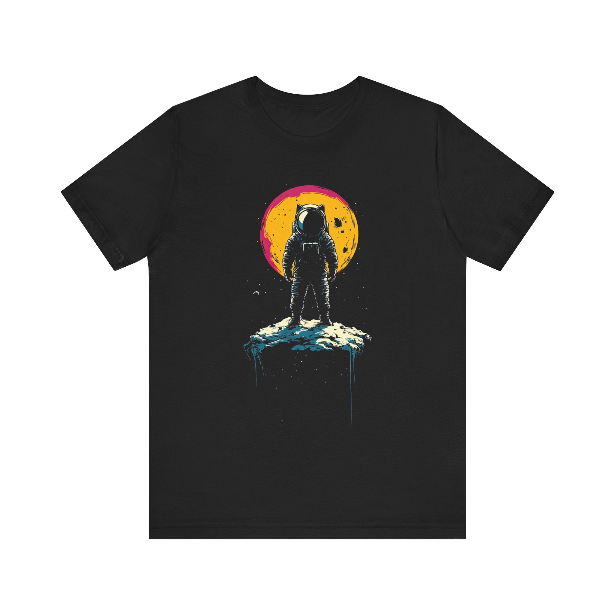 Lone Astronaut Cat Graphic Tee