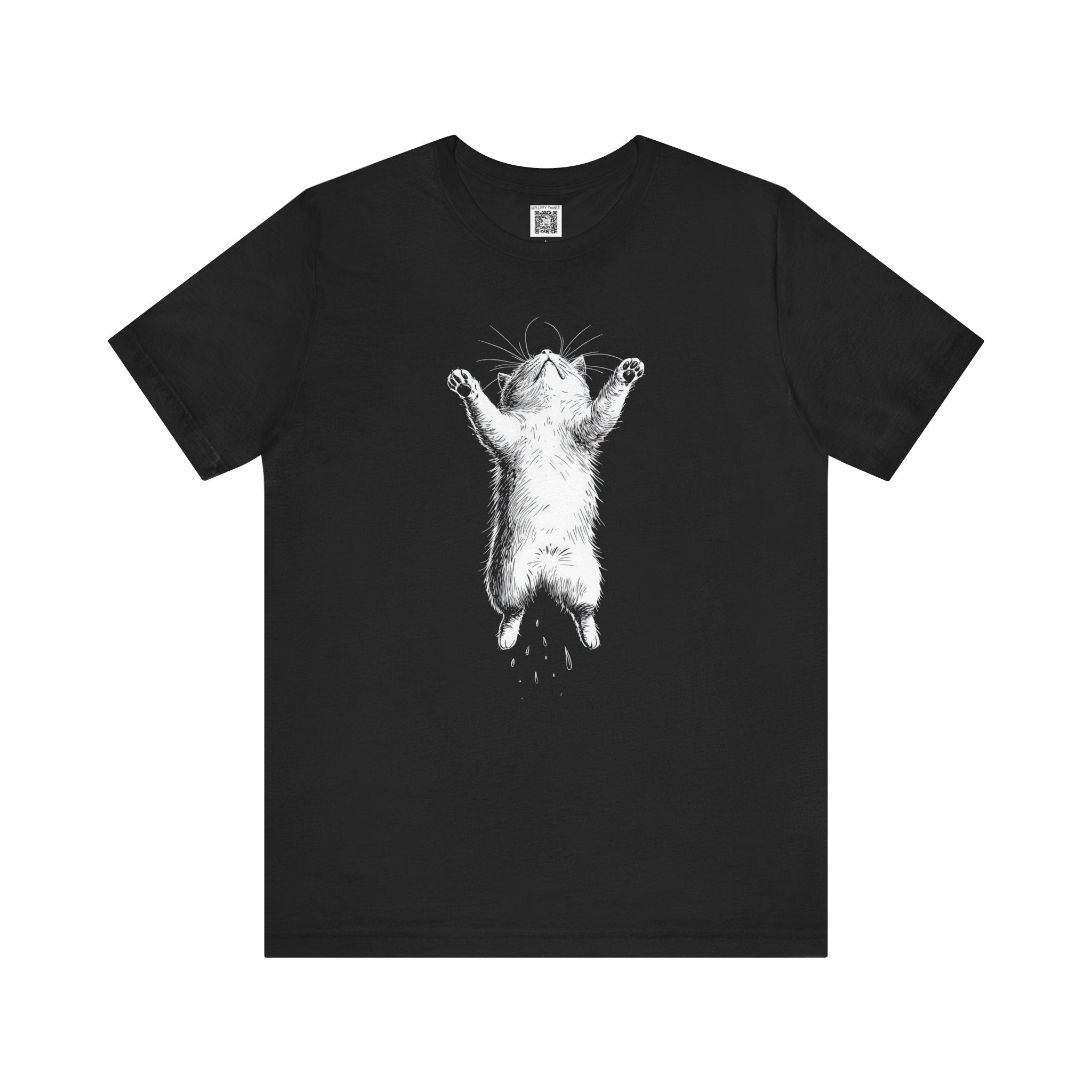 Cat Jumping Graphic T-Shirt