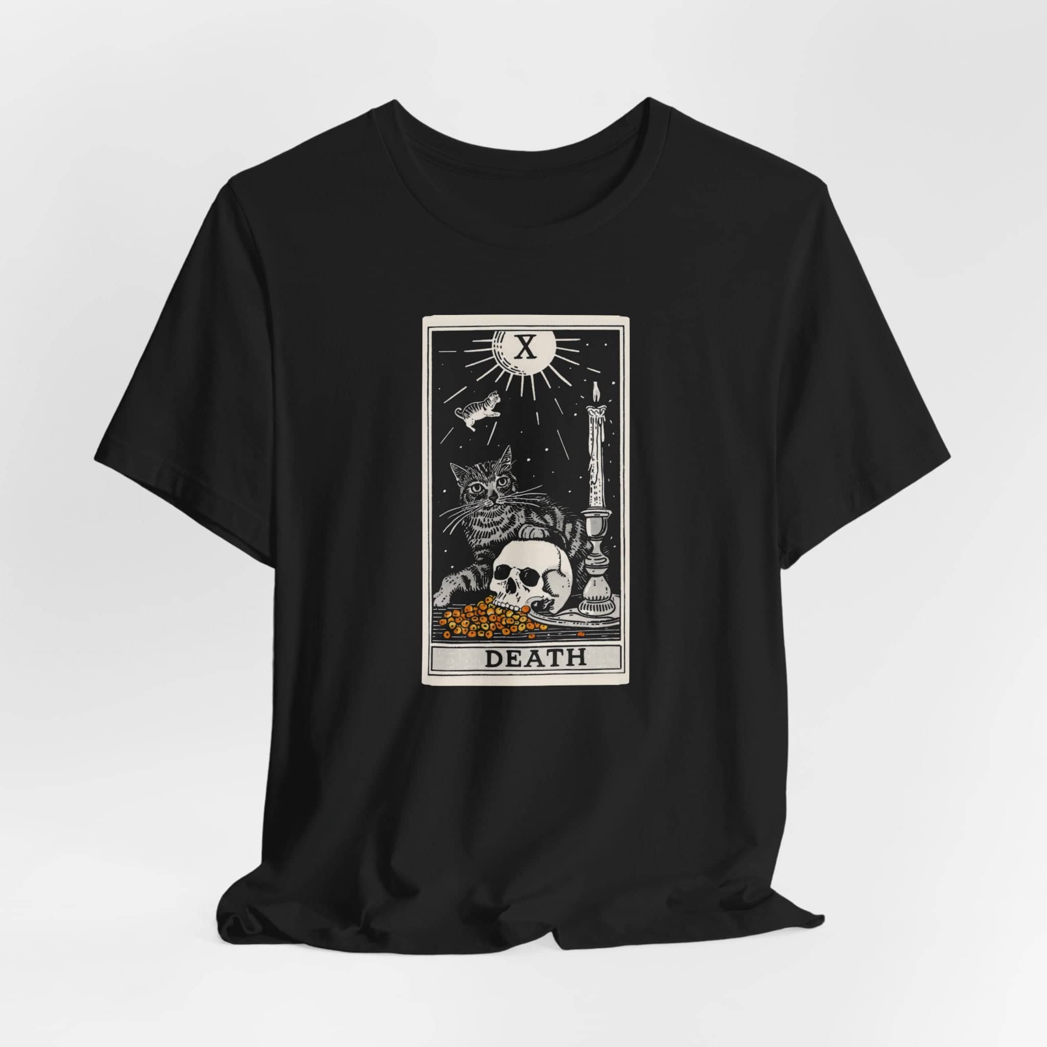 The Death Tarot Cat T-Shirt