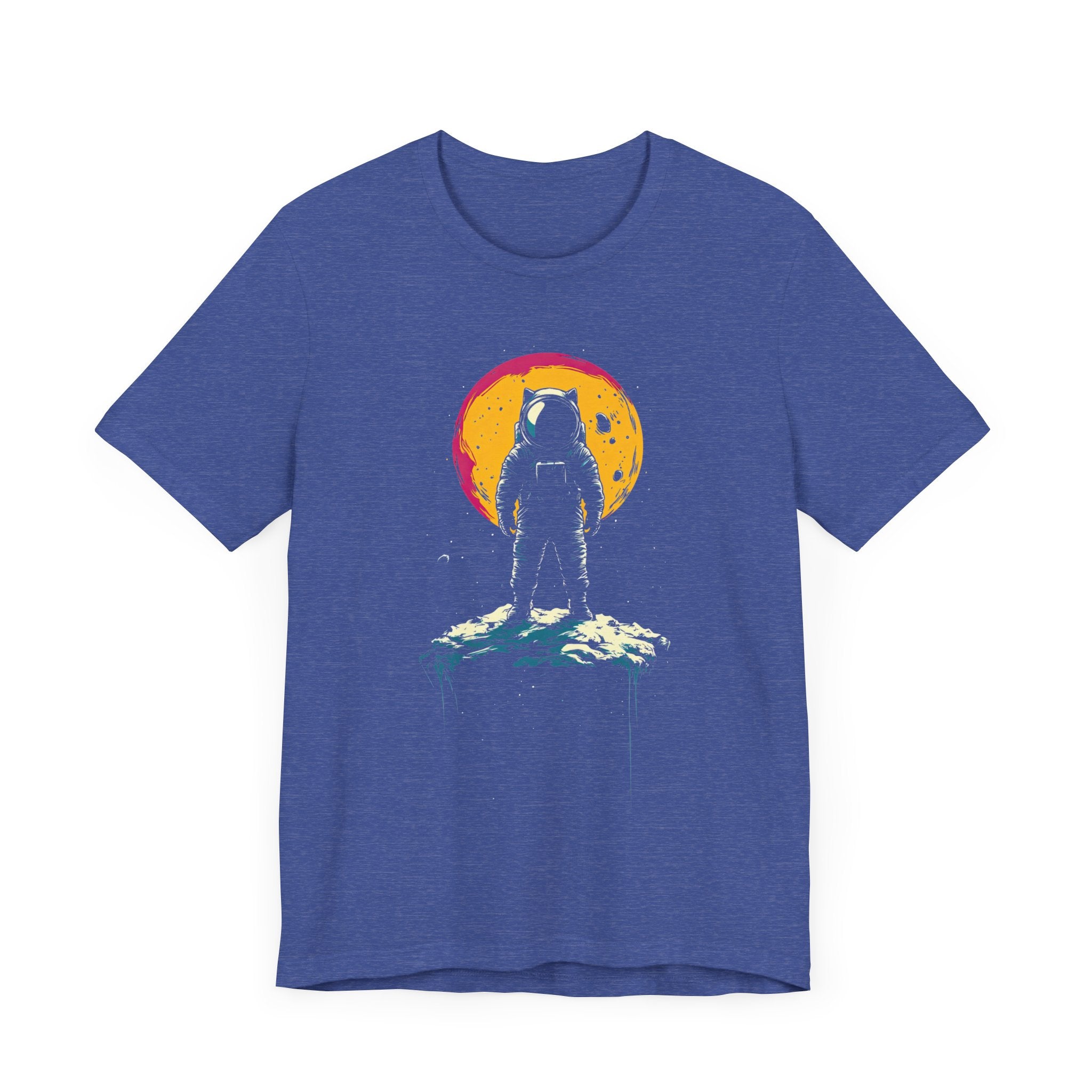 Lone Astronaut Cat Graphic Tee