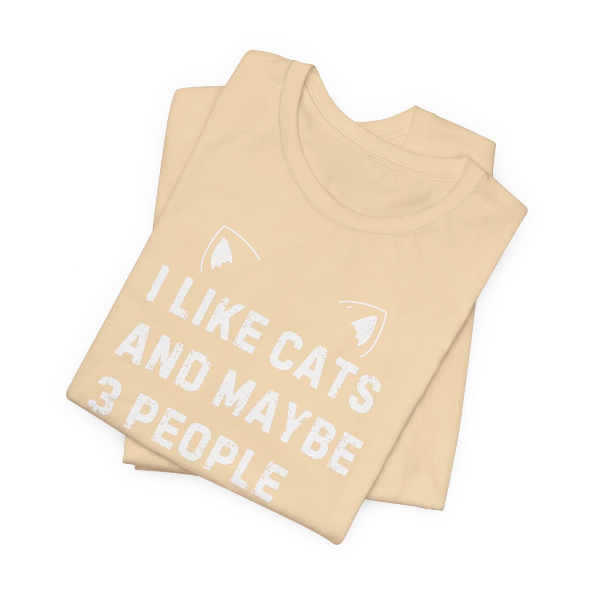 I Like Cats and Maybe 3 People T-Shirt