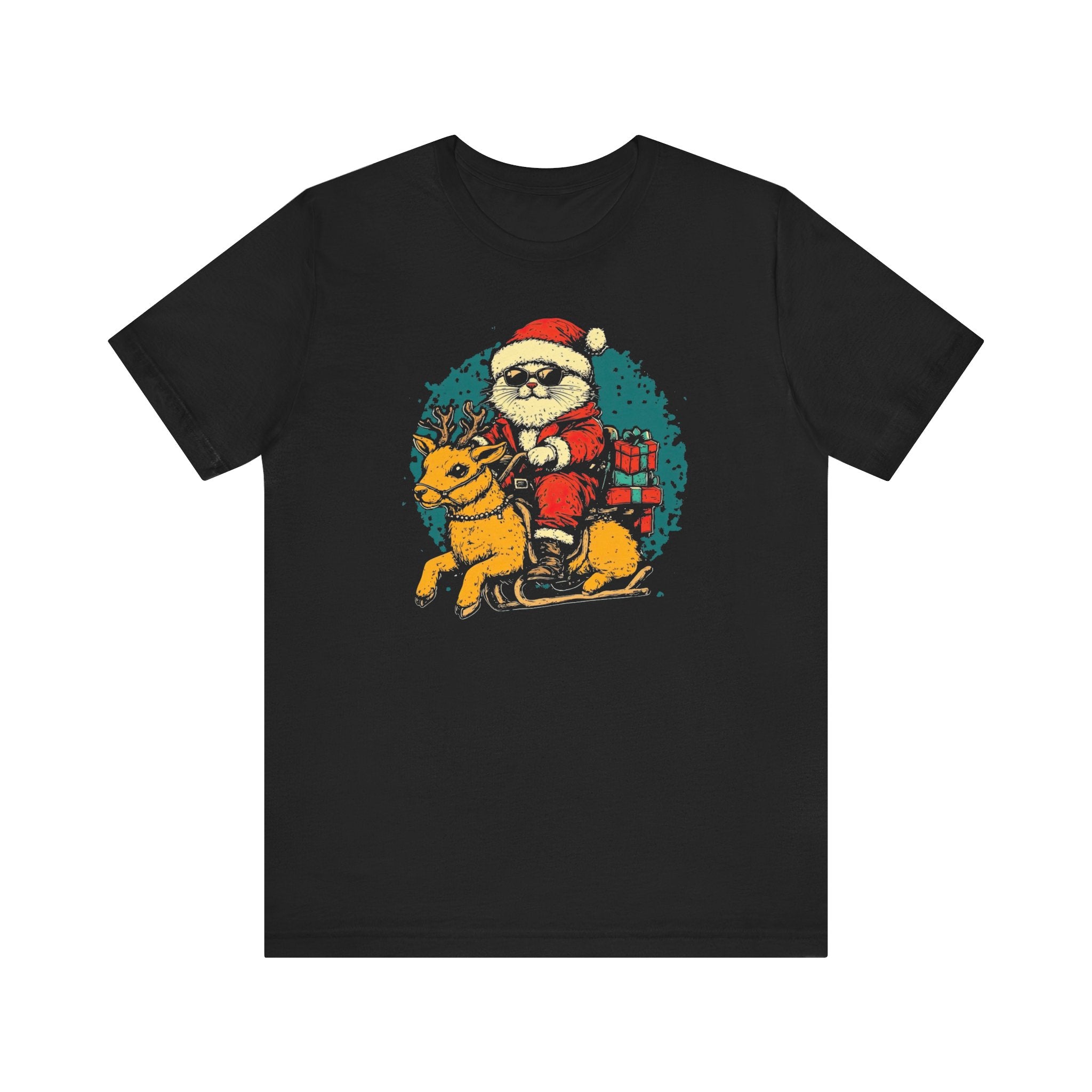 Santa Riding Reindeer T-Shirt